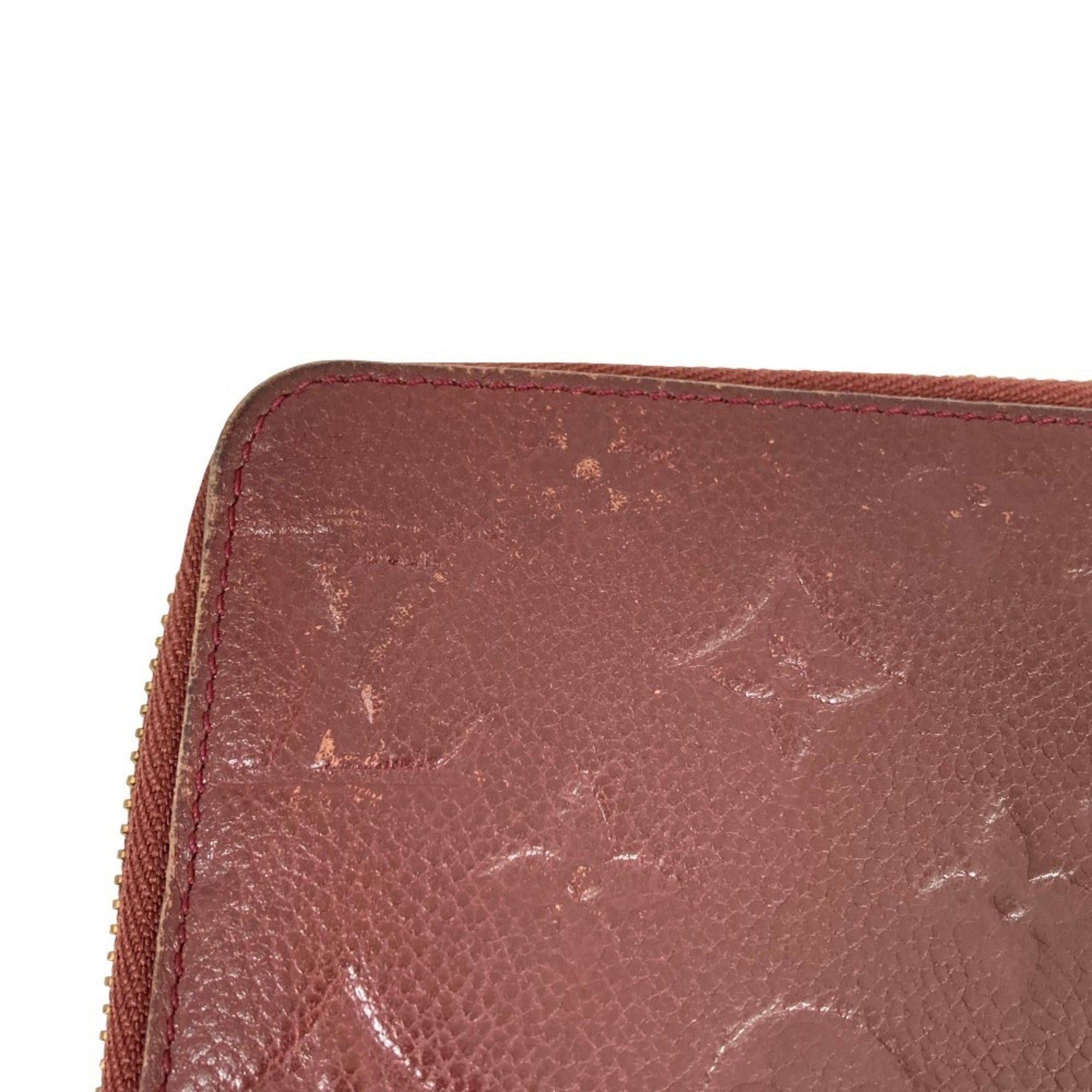 Louis Vuitton Monogram Empreinte Bordeaux Monogram Empreinte Long Wallet (Bi-Fold) (Pre-Owned)