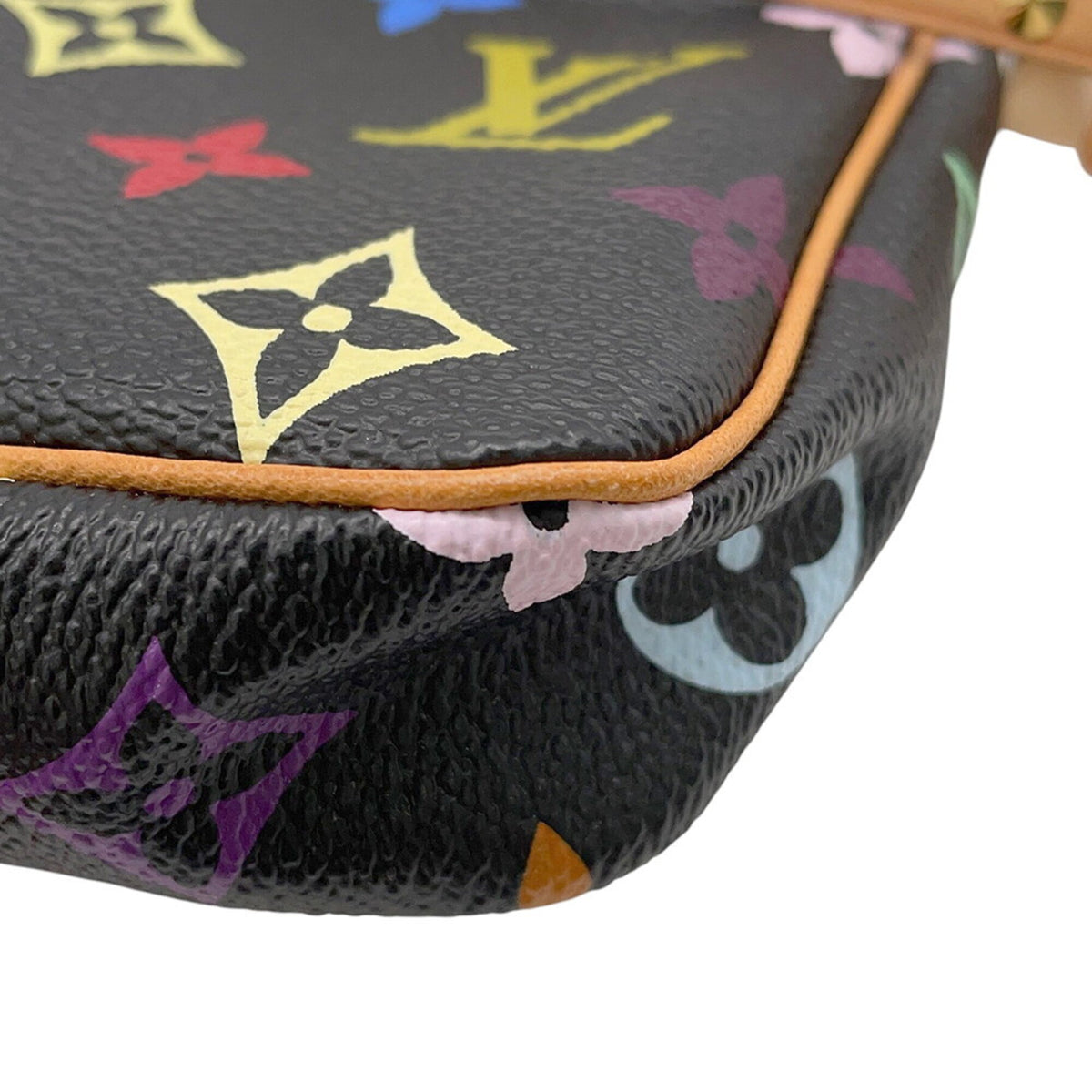 Louis Vuitton Monogram Multicolore Beige Black Noir Monogram Multicolore Handbag Pochette (Pre-Owned)