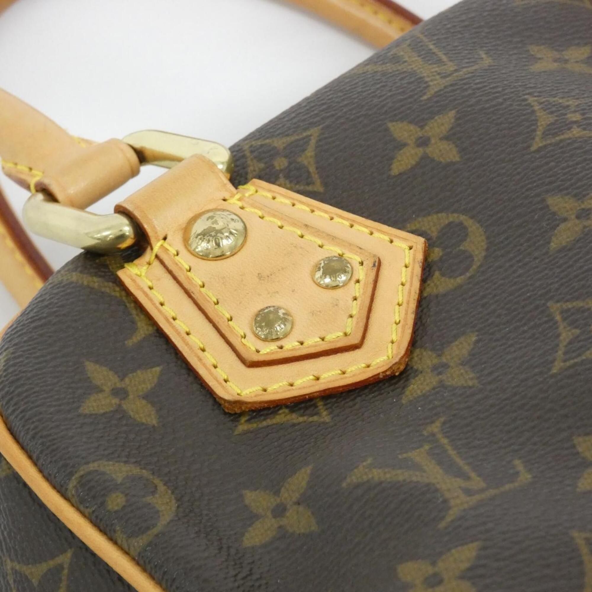 Louis Vuitton Monogram Marron Coated Canvas Handbag (Pre-Owned)