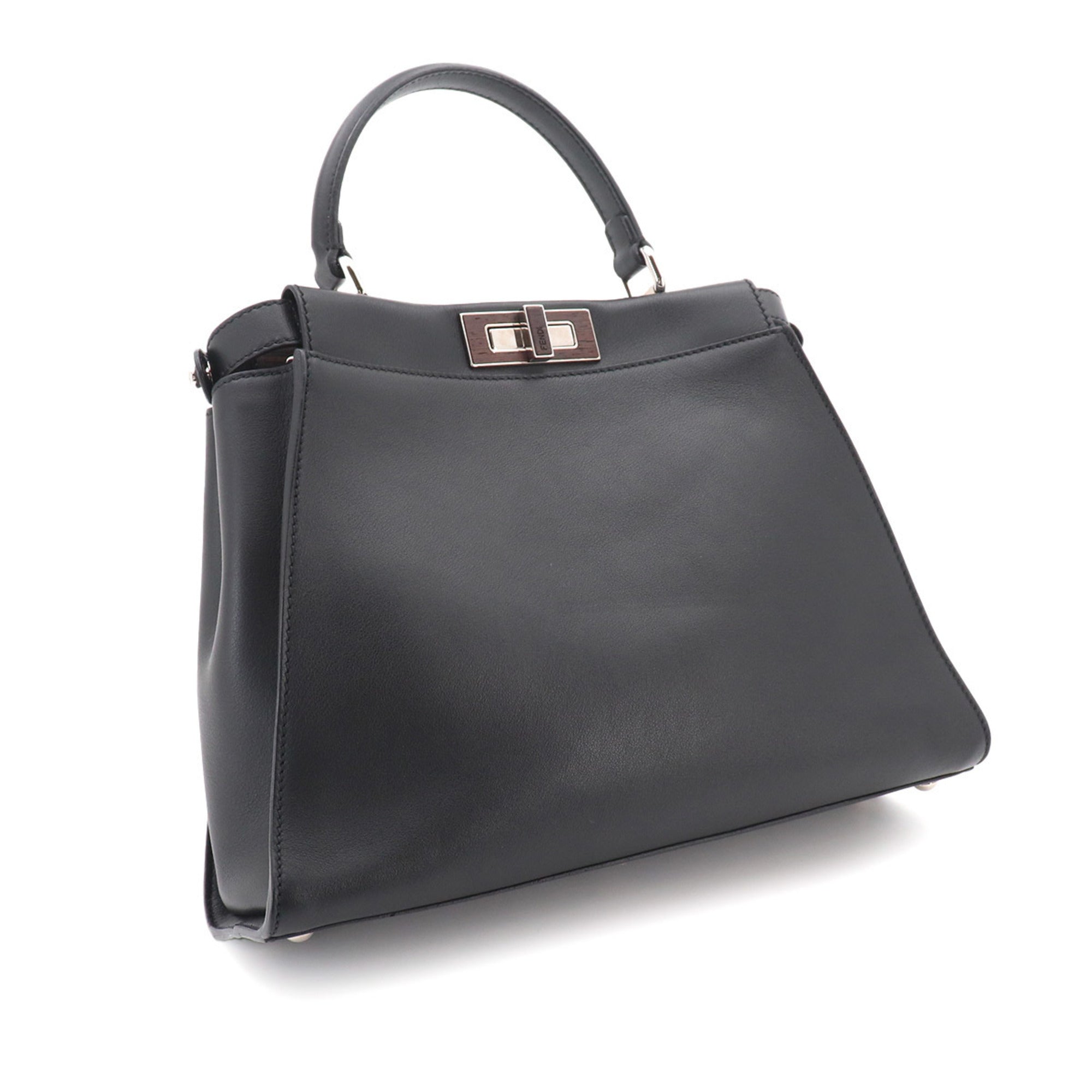 Fendi Black Leather Handbag (Pre-Owned)