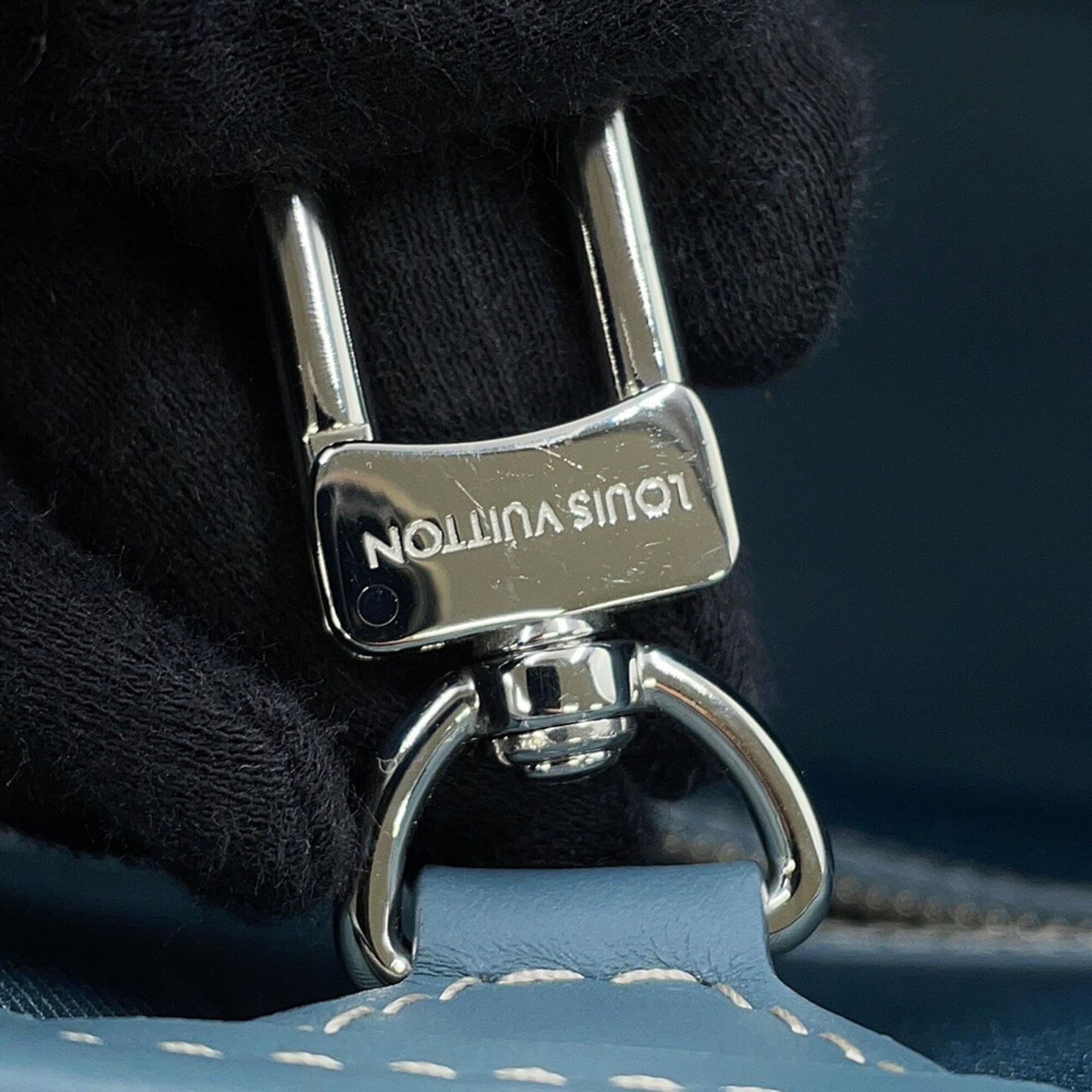 Louis Vuitton Blue Monogram Monogram Handbag Tote Bag (Pre-Owned)