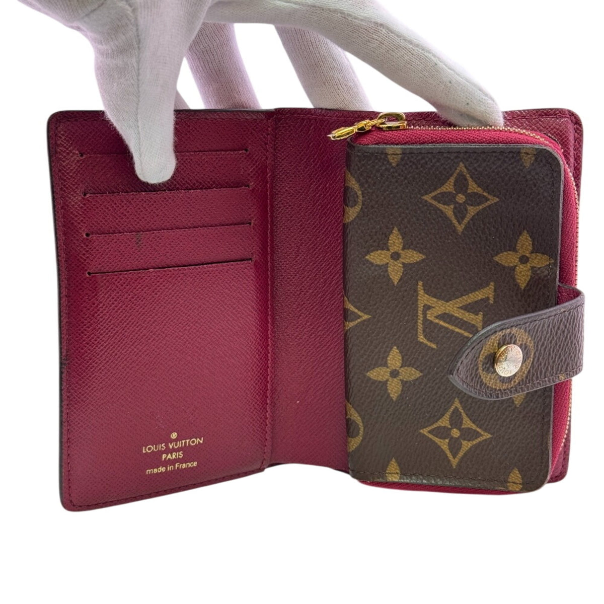 Louis Vuitton Brown Monogram Pink Monogram Wallet (Bi-Fold) (Pre-Owned)