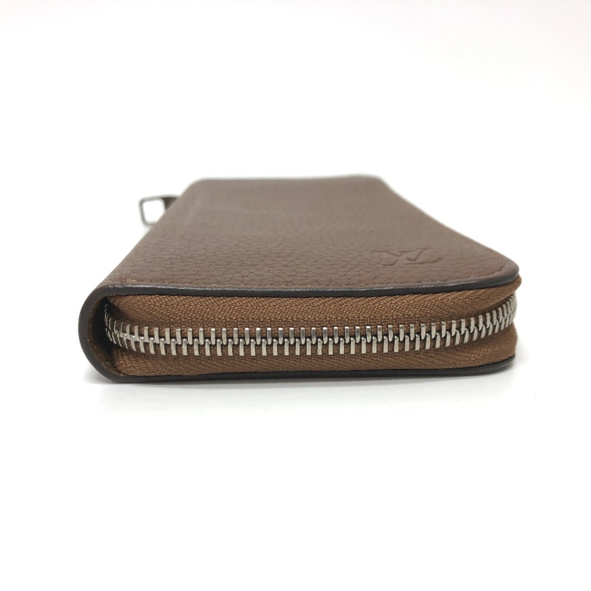 Louis Vuitton Brown Leather Long Wallet (Bi-Fold) (Pre-Owned)