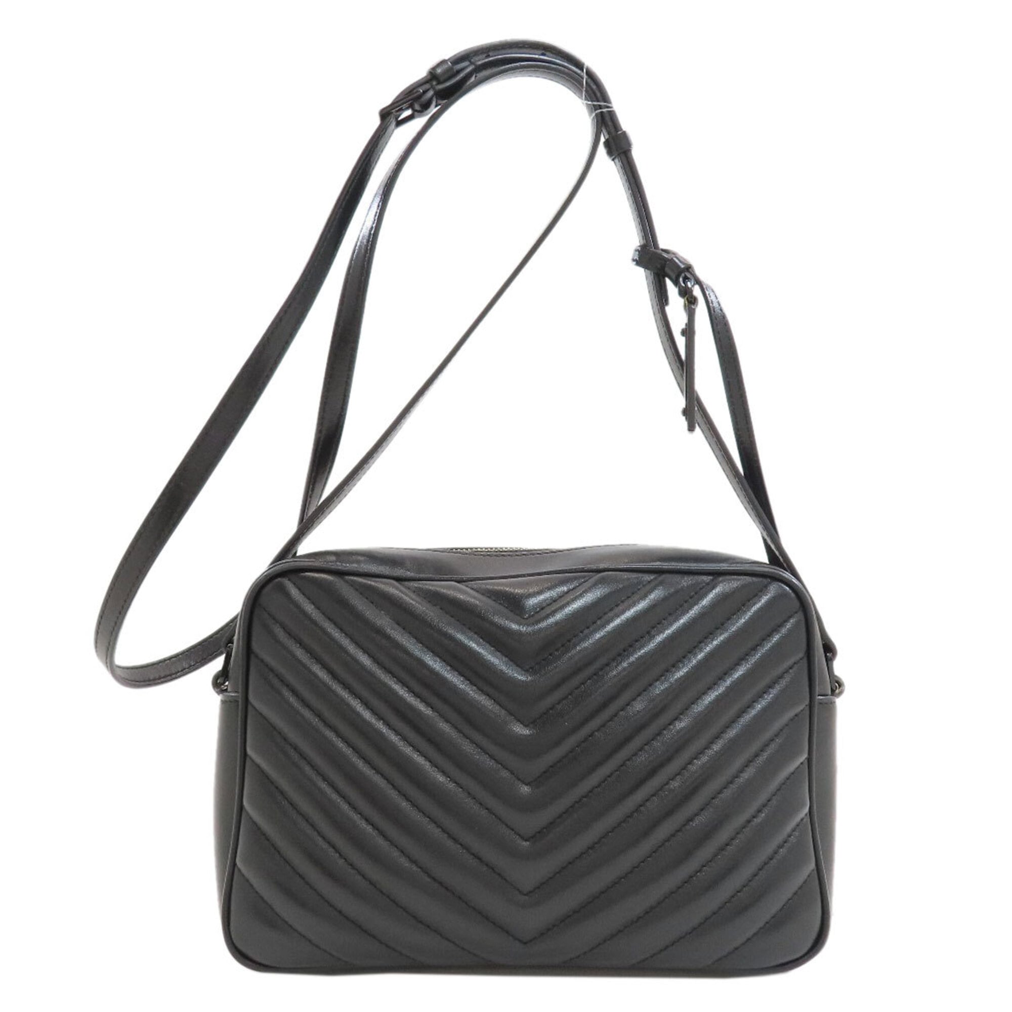 Saint Laurent Black Leather Shoulder Bag (Pre-Owned)