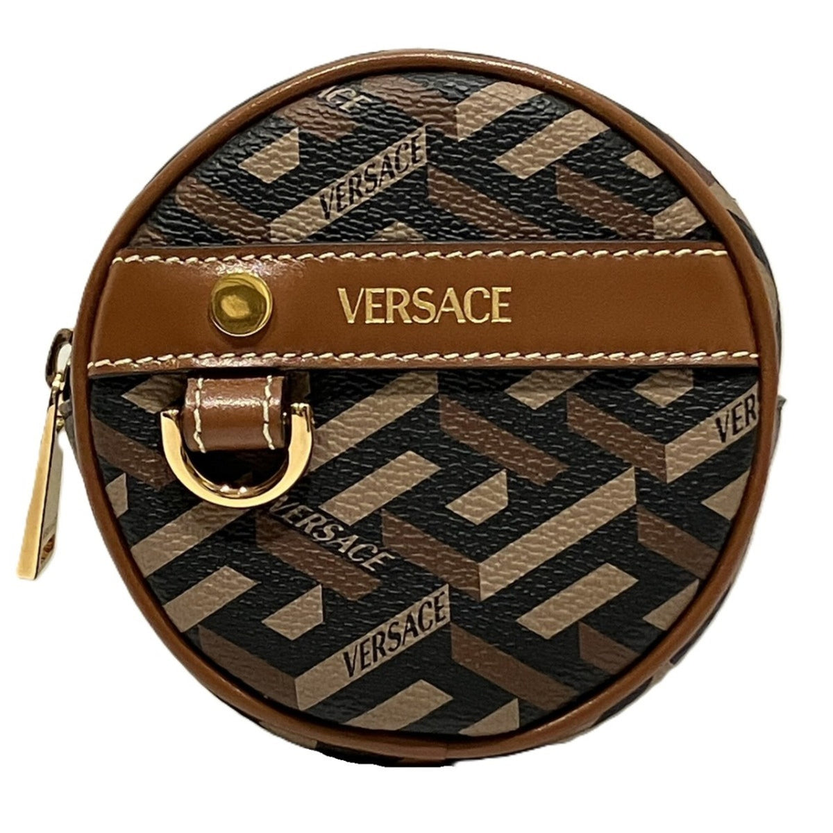 Versace Brown Pvc Fanny Pack (Pre-Owned)