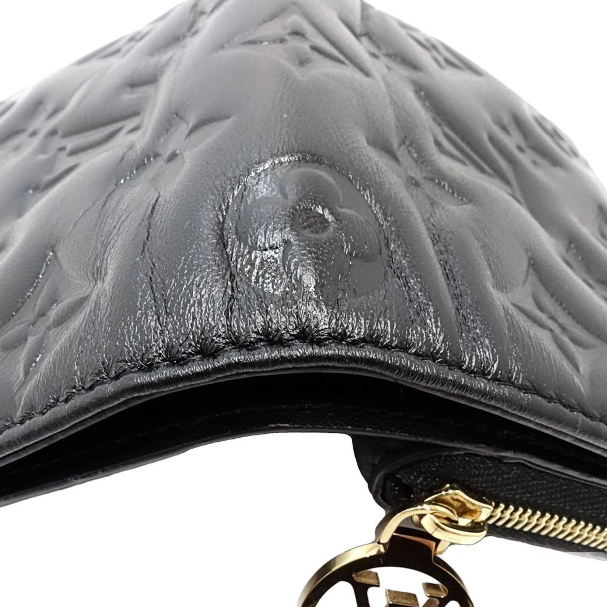 Louis Vuitton Monogram Black Leather Wallet (Bi-Fold) (Pre-Owned)
