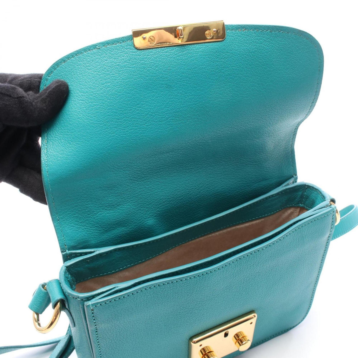 Miu Miu Green Leather Handbag (Pre-Owned)
