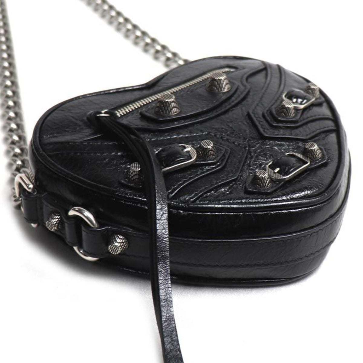Balenciaga Black Leather Shoulder Bag (Pre-Owned)