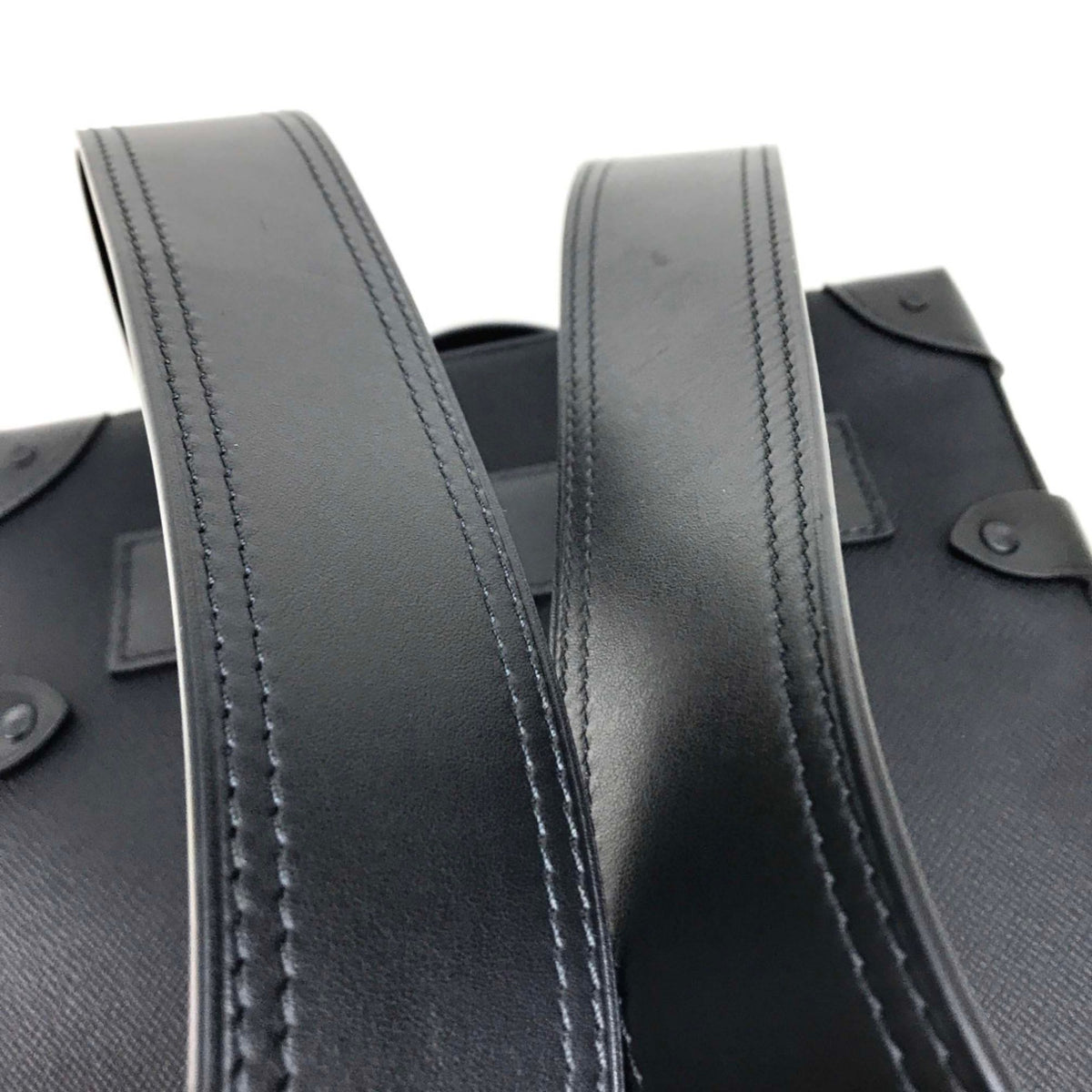 Louis Vuitton Black Leather Backpack (Pre-Owned)