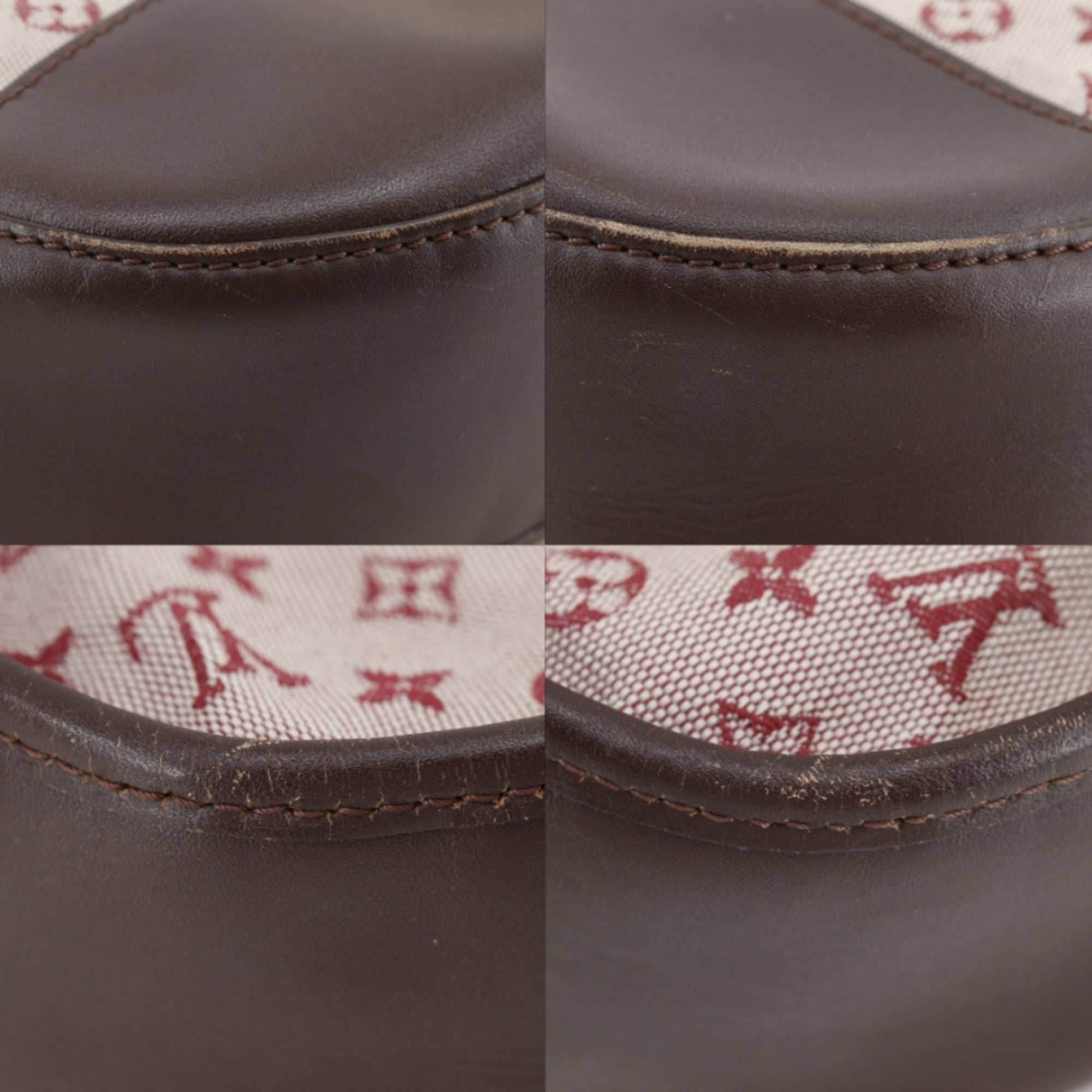 Louis Vuitton Cherry Red Color Monogram Mini Canvas Shoulder Bag (Pre-Owned)