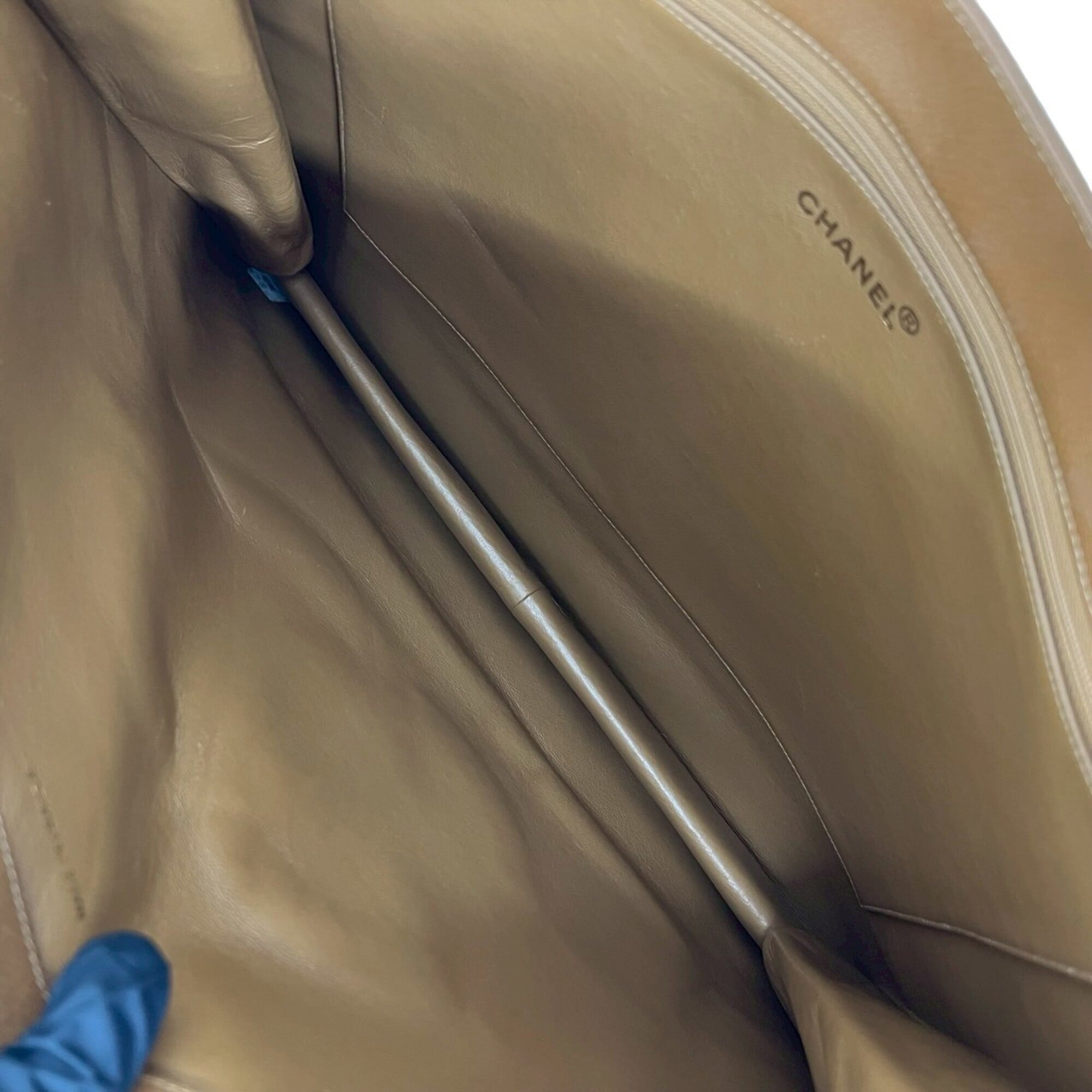 Chanel Brown Grained Calfskin Tote Bag (Pre-Owned)