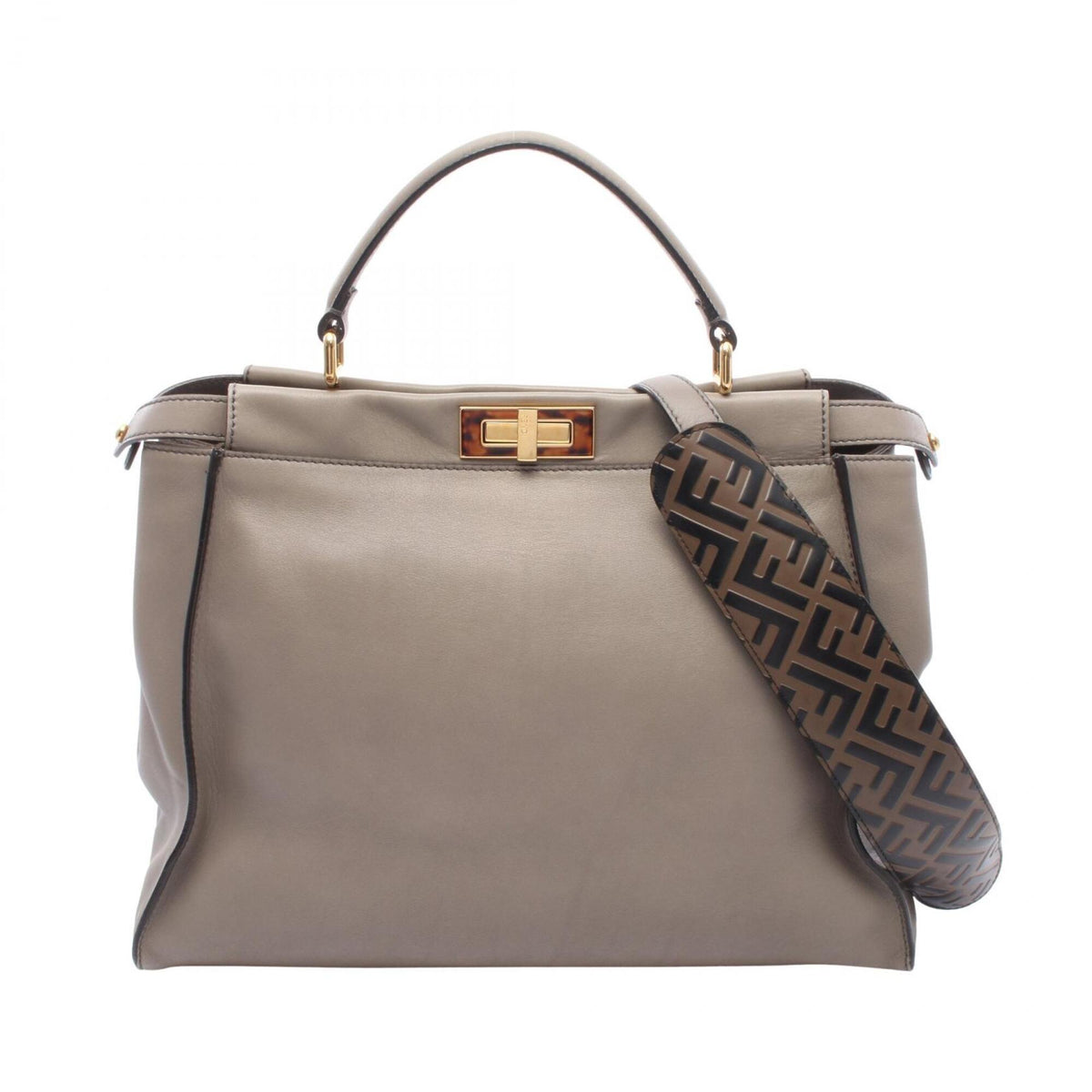 Fendi Beige Leather Handbag (Pre-Owned)
