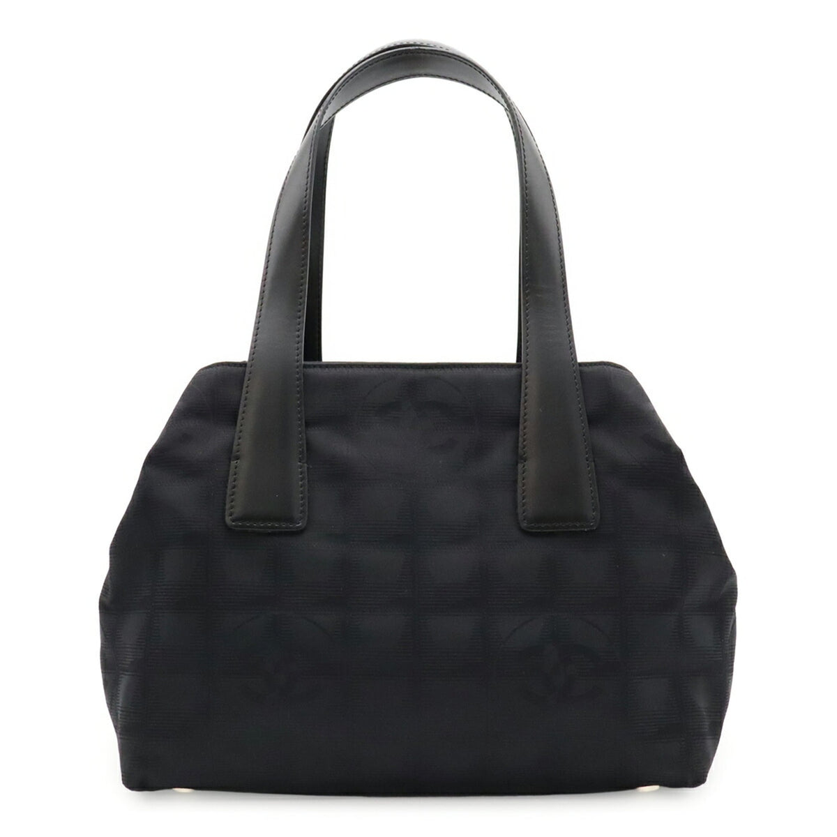 Chanel Black New Travel Line Handbag Tote Bag (Pre-Owned)