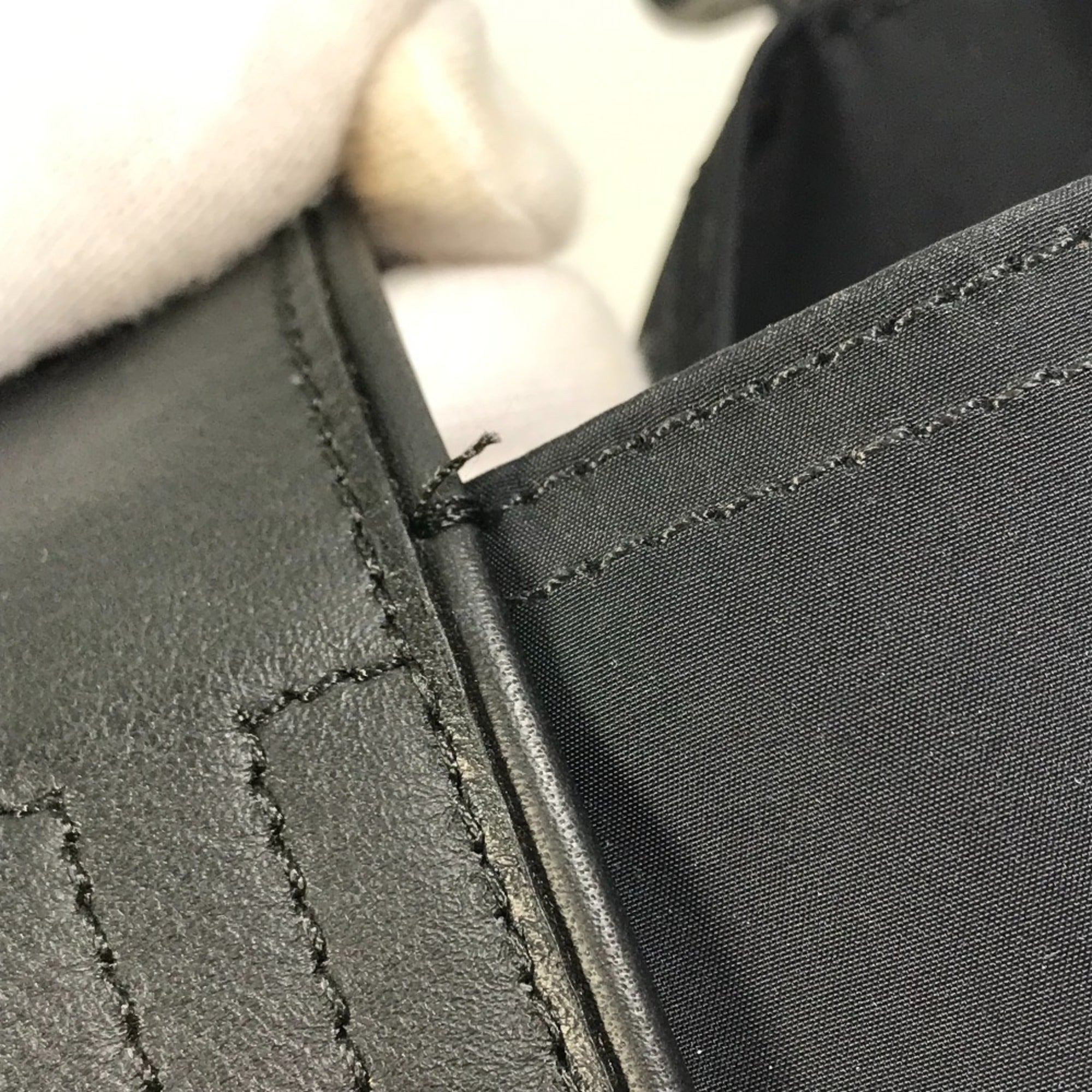 Hermes Acapulco Black Nylon Handbag Tote Bag (Pre-Owned)