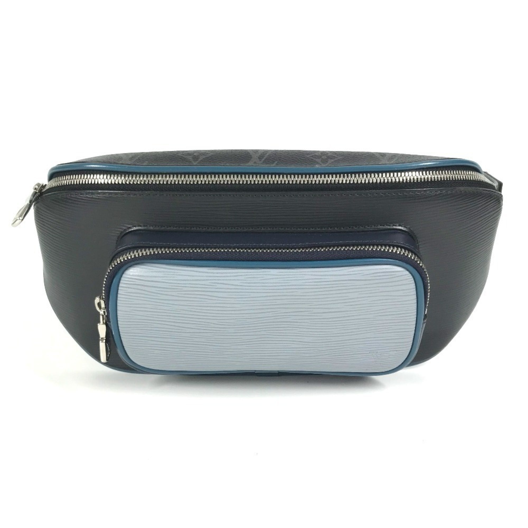 Louis Vuitton Blue Monogram Eclipse Navy Monogram Eclipse Epi Leather Fanny Pack Shoulder Bag (Pre-Owned)
