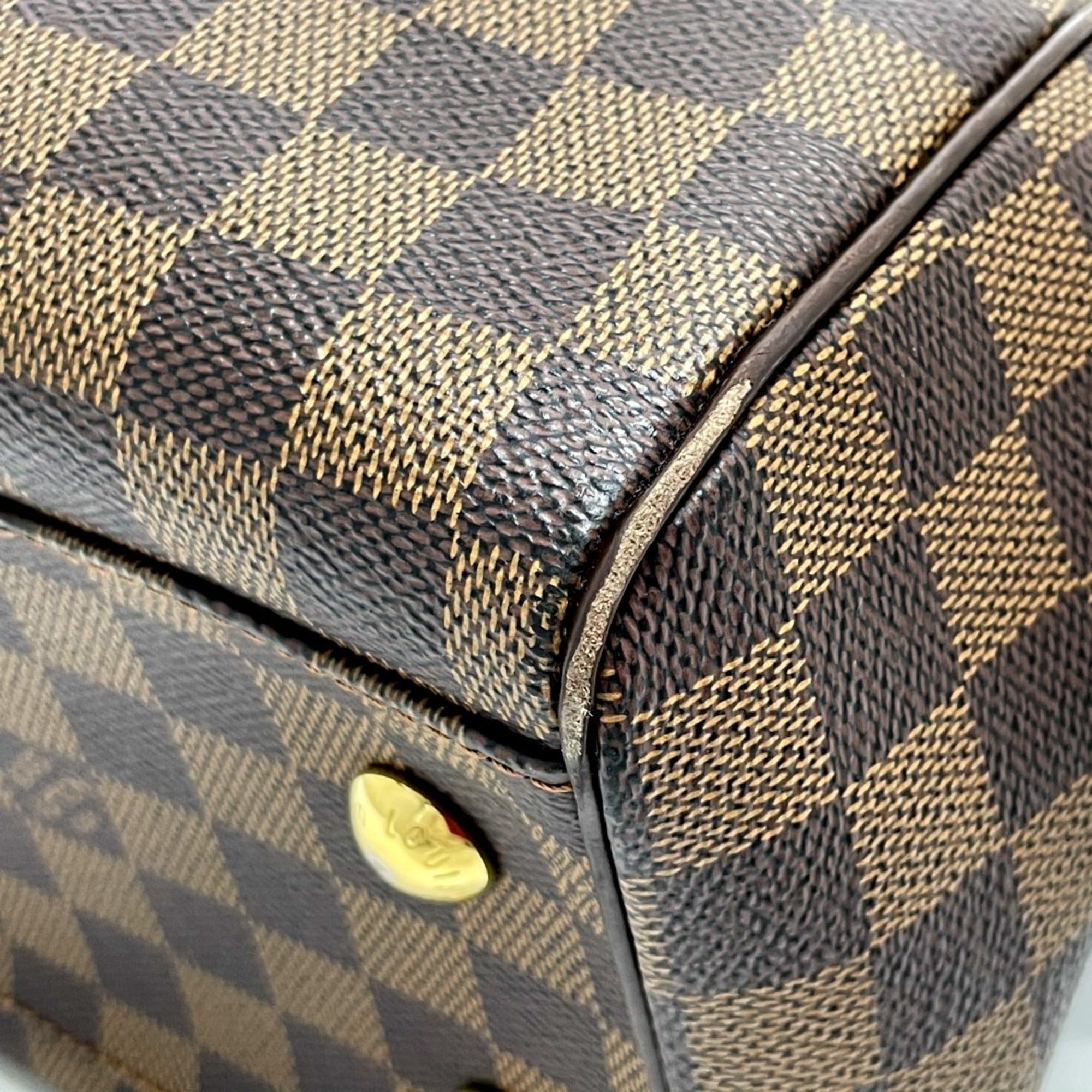 Louis Vuitton Brown Damier Canvas Ebene Damier Canvas Handbag Shoulder Bag (Pre-Owned)