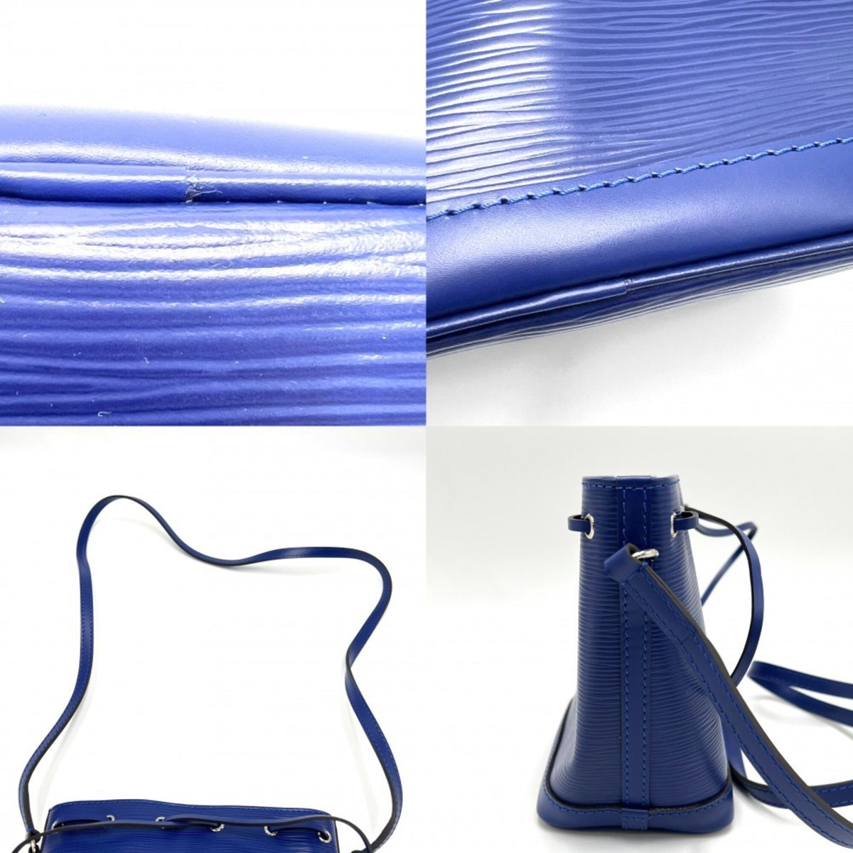 Louis Vuitton Blue Blueberry Epi Leather Shoulder Bag (Pre-Owned)