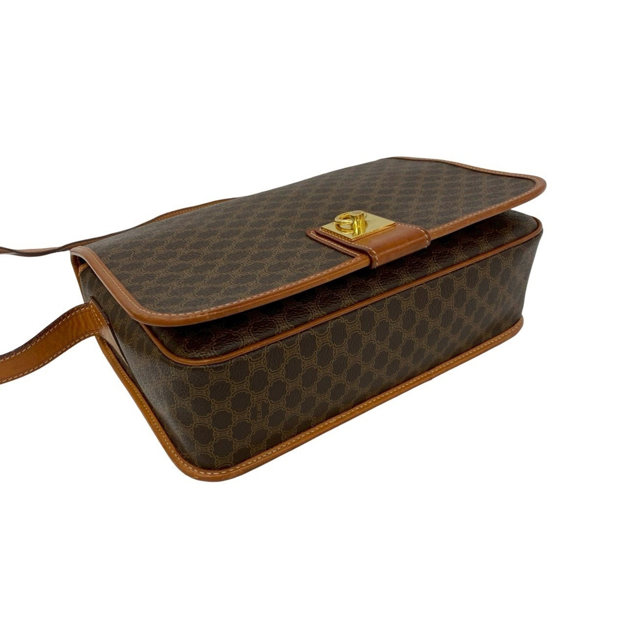 Celine Brown Leather Pvc Shoulder Bag (Pre-Owned)