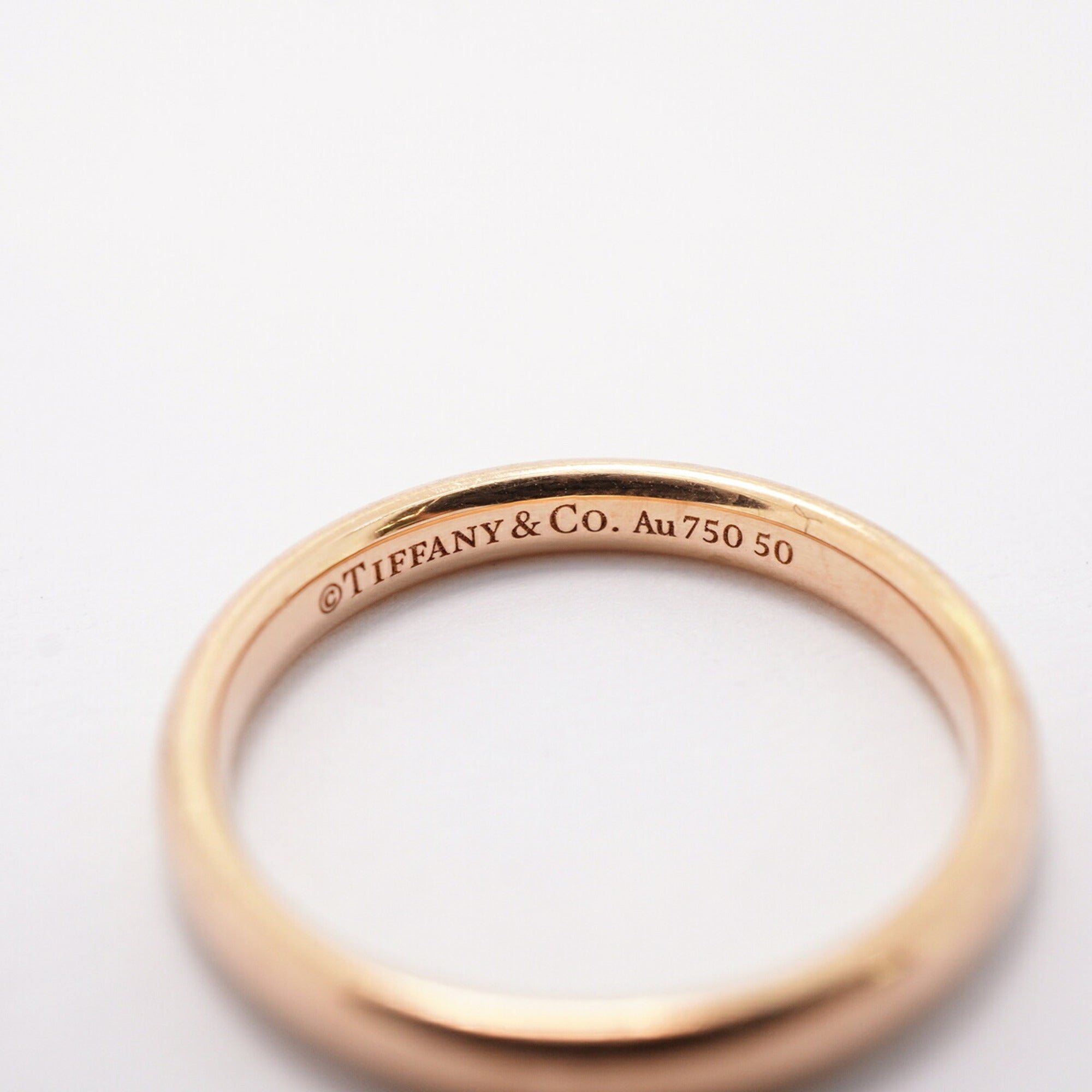 Tiffany Pink Gold (18K) Band Ring (Pre-Owned)