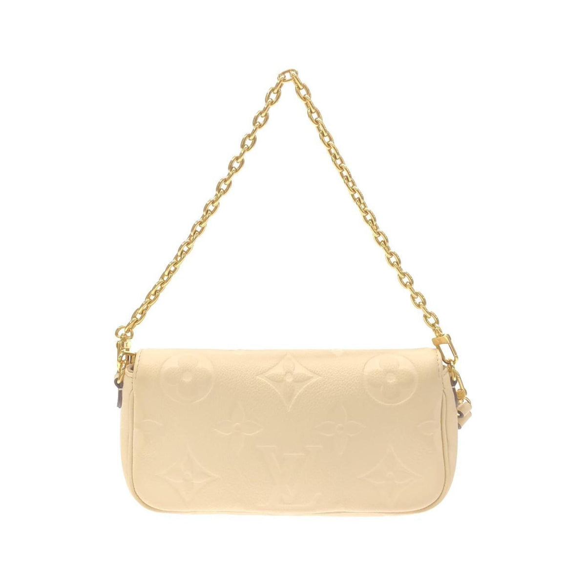 Louis Vuitton Beige Leather Shoulder Bag (Pre-Owned)