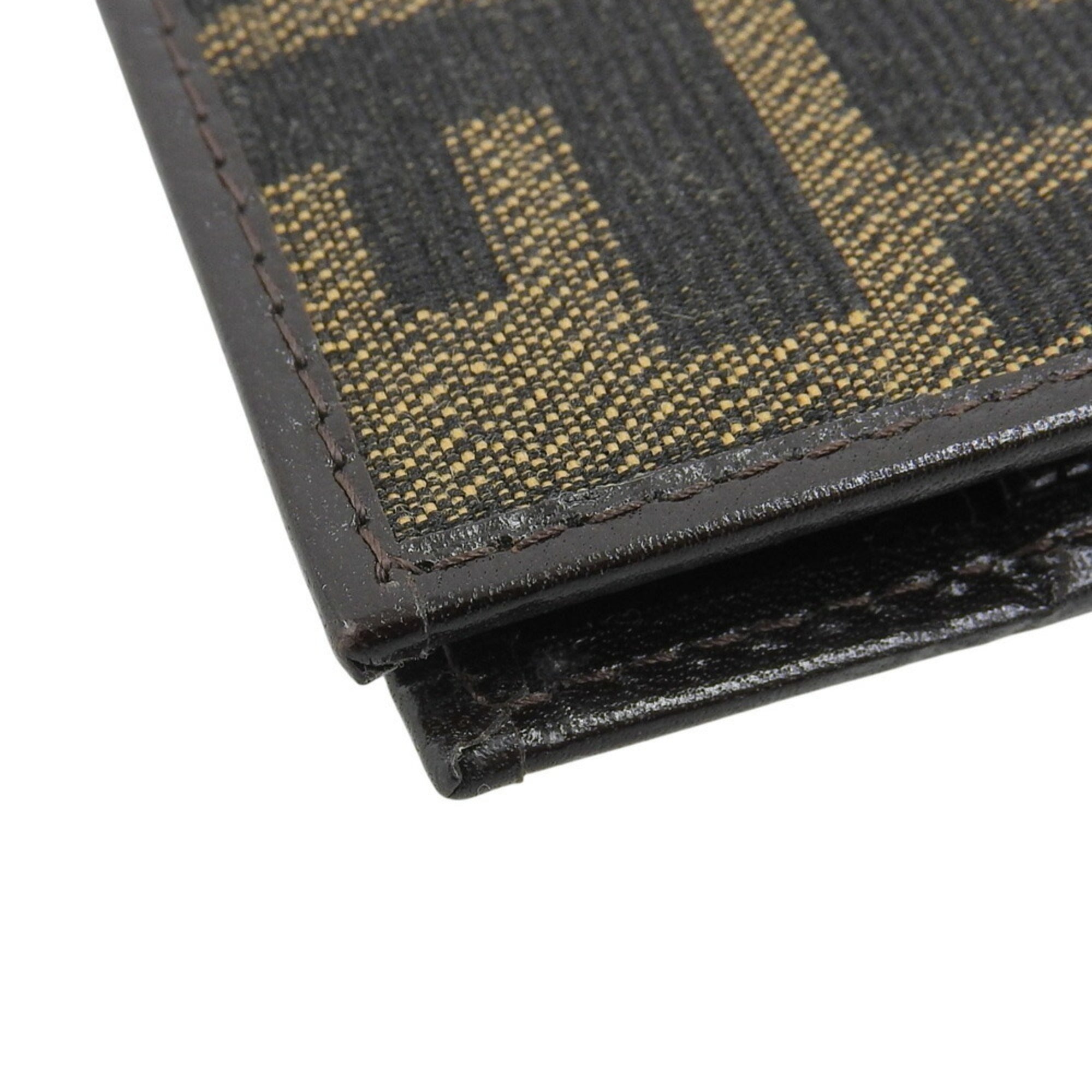 Fendi Brown Canvas Long Wallet (Bi-Fold) (Pre-Owned)