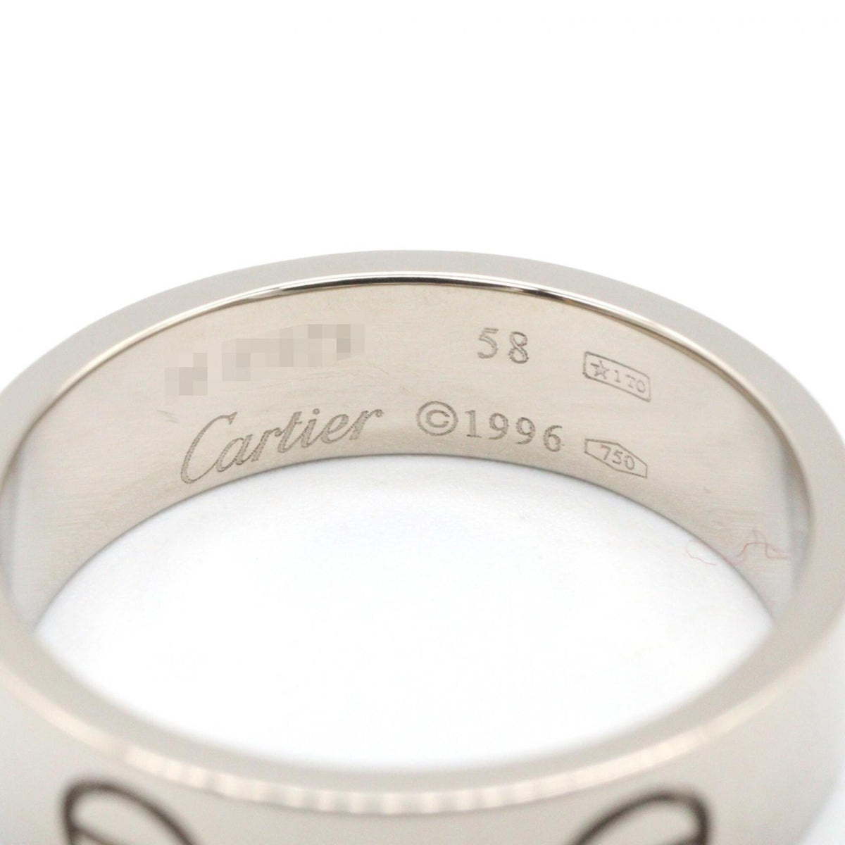 Cartier Silver White Gold (18K) Band Ring (Pre-Owned)