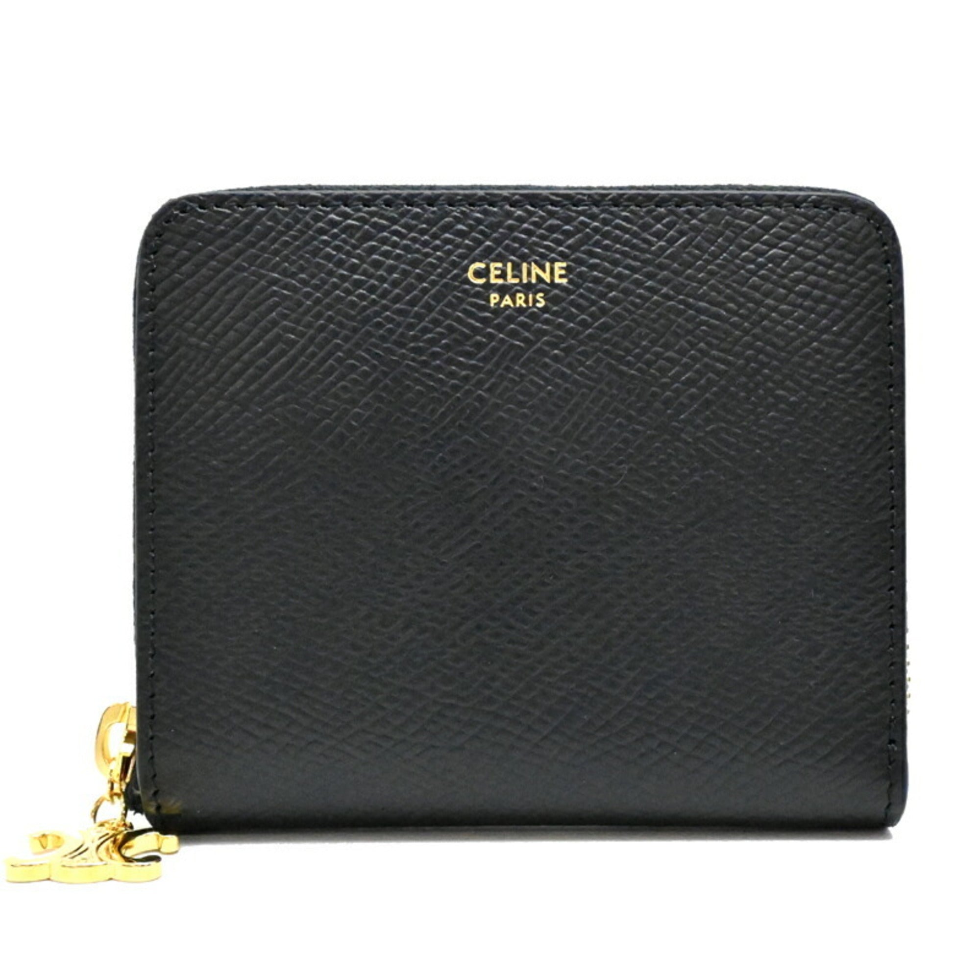 Celine Black Leather Wallet (Bi-Fold) (Pre-Owned)