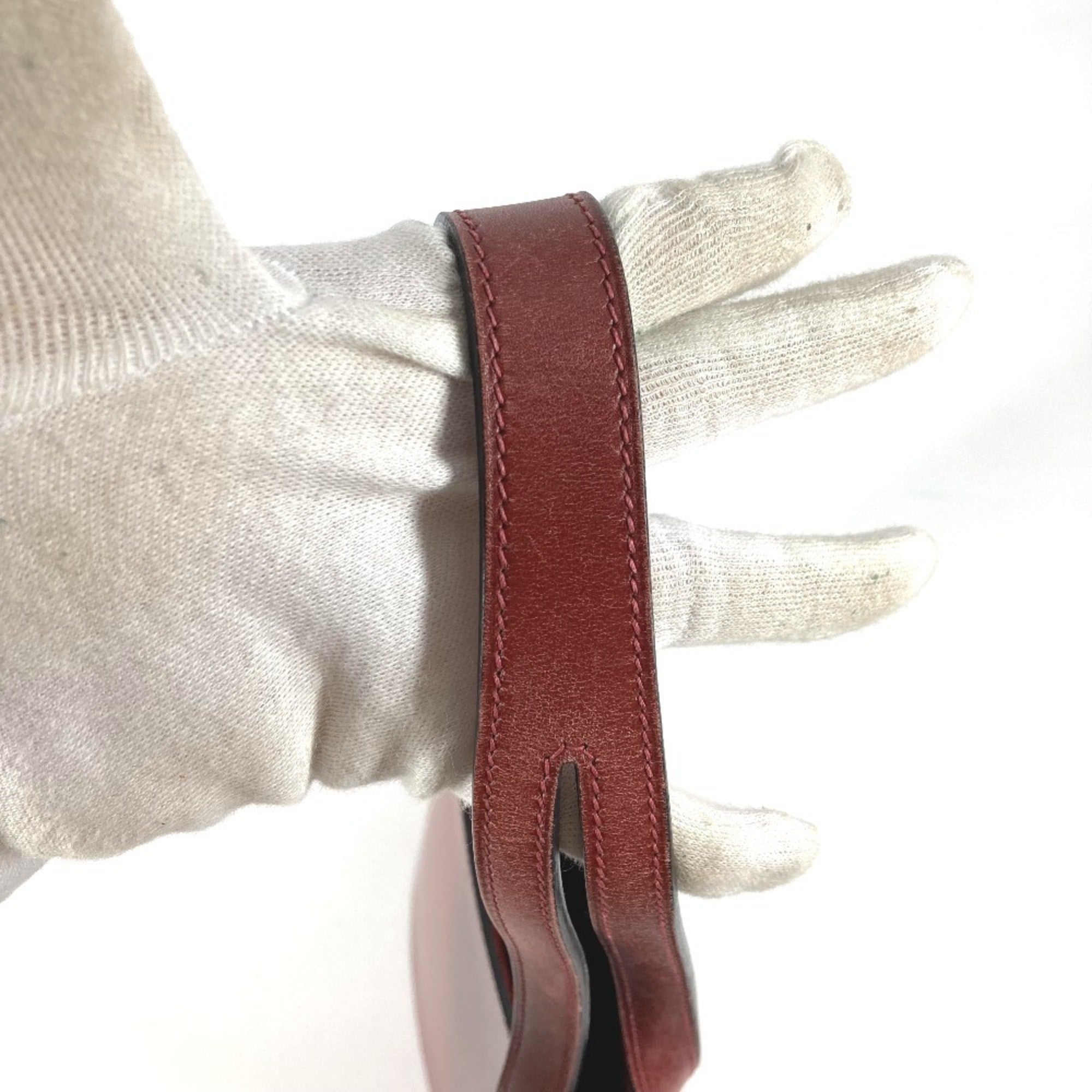 Hermes Brown Box Calf Leather Handbag Shoulder Bag Tote Bag (Pre-Owned)