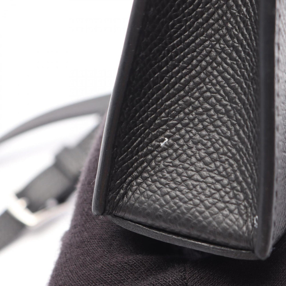 Hermes Black Epsom Leather Handbag Shoulder Bag (Pre-Owned)
