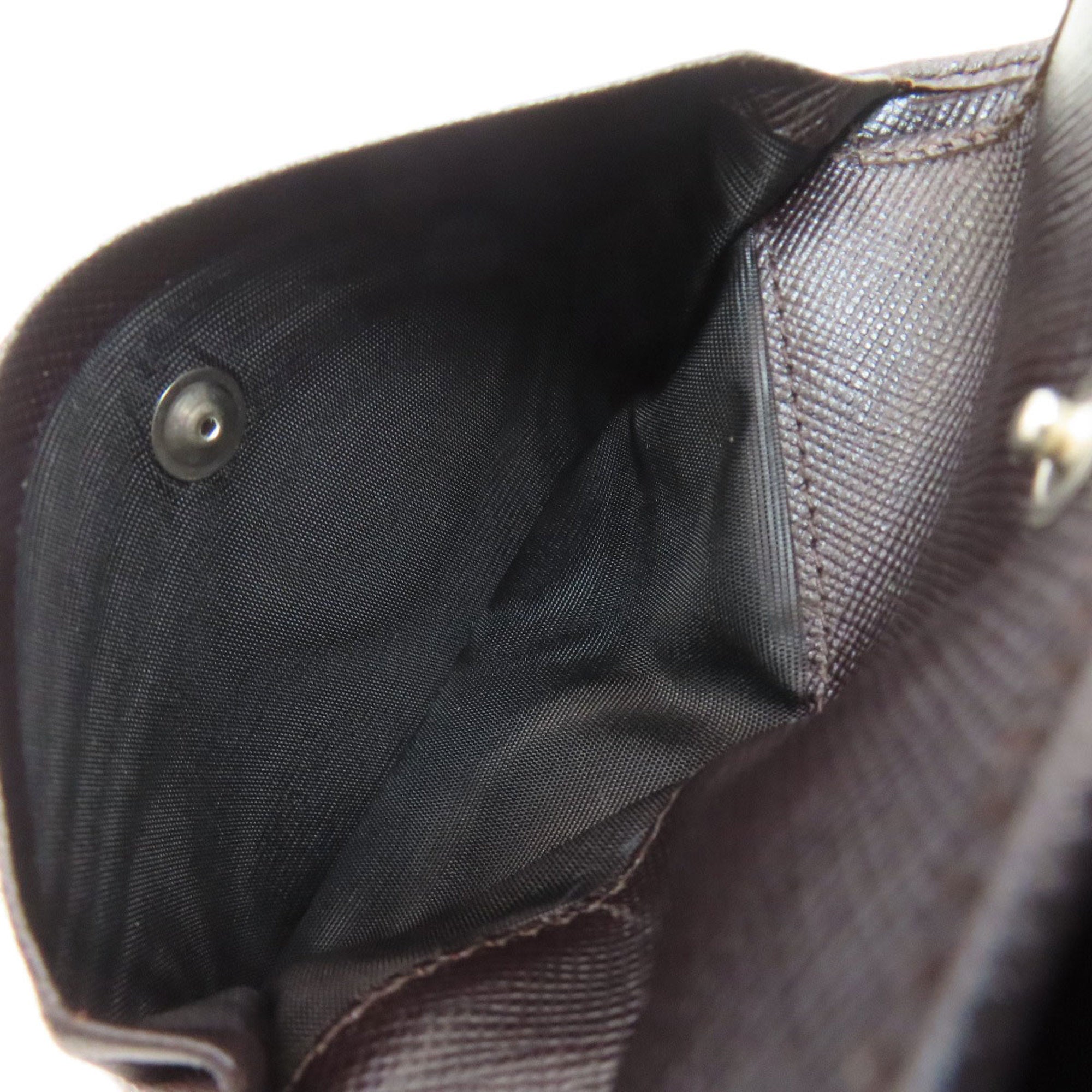 Prada Dark Brown Nylon Wallet (Bi-Fold) (Pre-Owned)