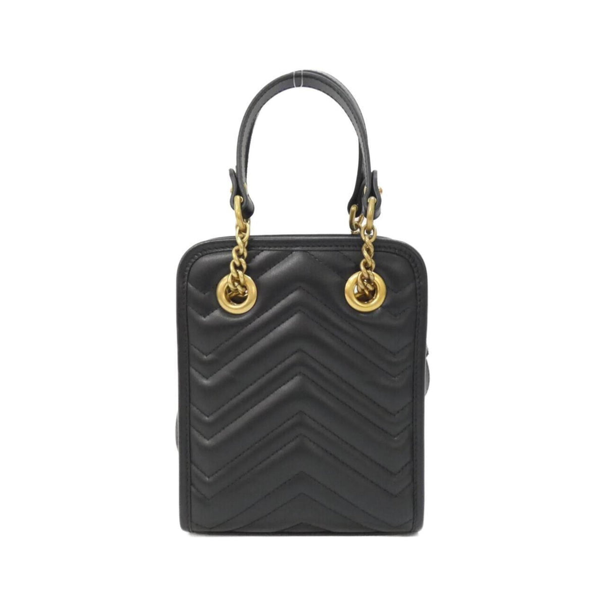 Gucci Black Quilting Leather Handbag (Pre-Owned)