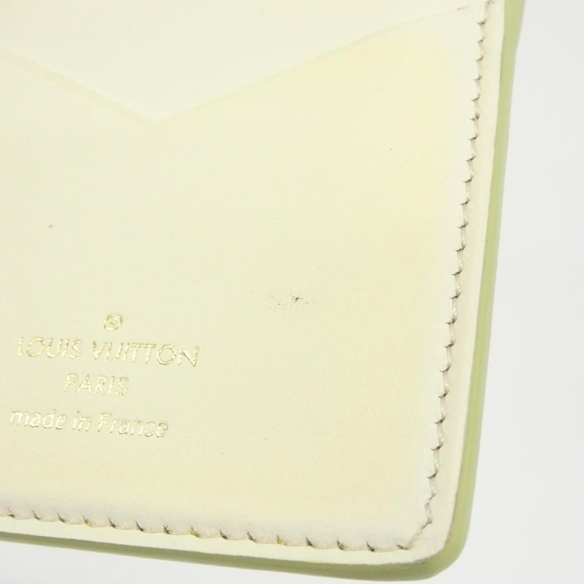 Louis Vuitton Green Leather Long Wallet (Bi-Fold) (Pre-Owned)
