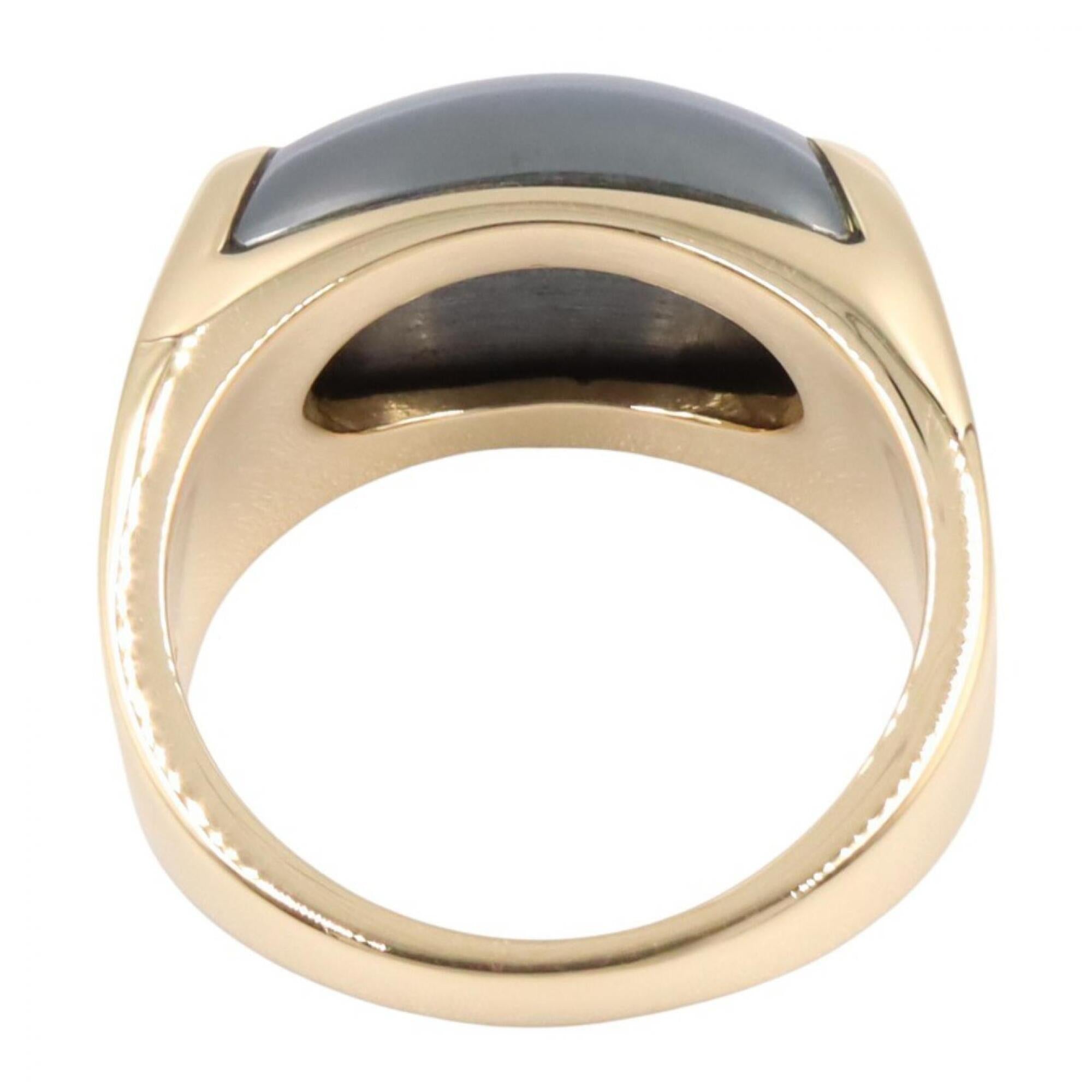 Bvlgari Gold Navy Yellow Gold (18K) Band Ring (Pre-Owned)