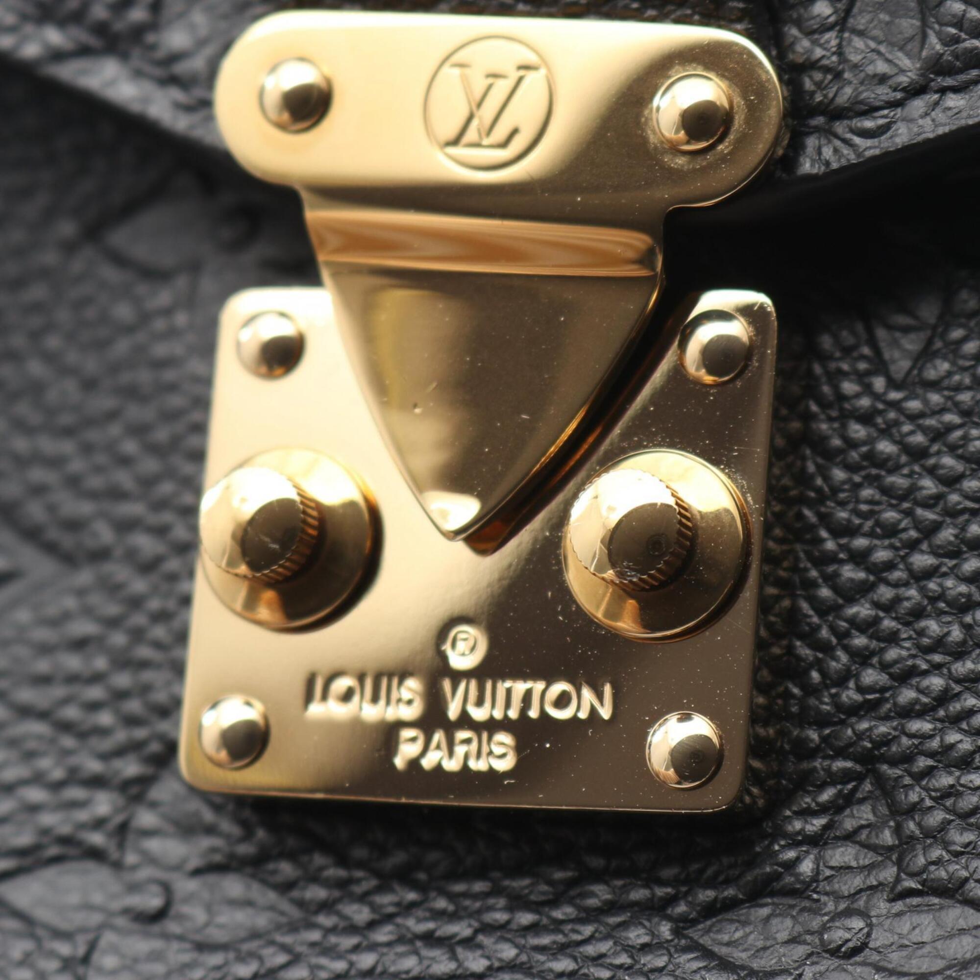 Louis Vuitton Black Monogram Empreinte Handbag Pochette (Pre-Owned)
