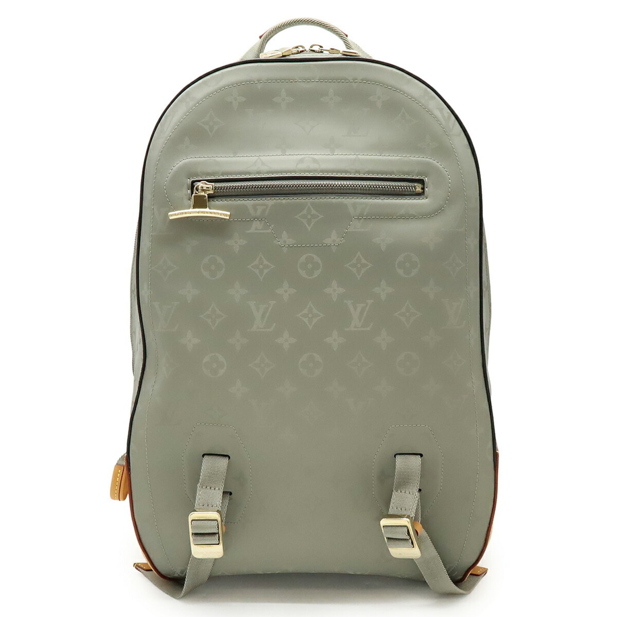 Louis Vuitton Gray Canvas Backpack (Pre-Owned)