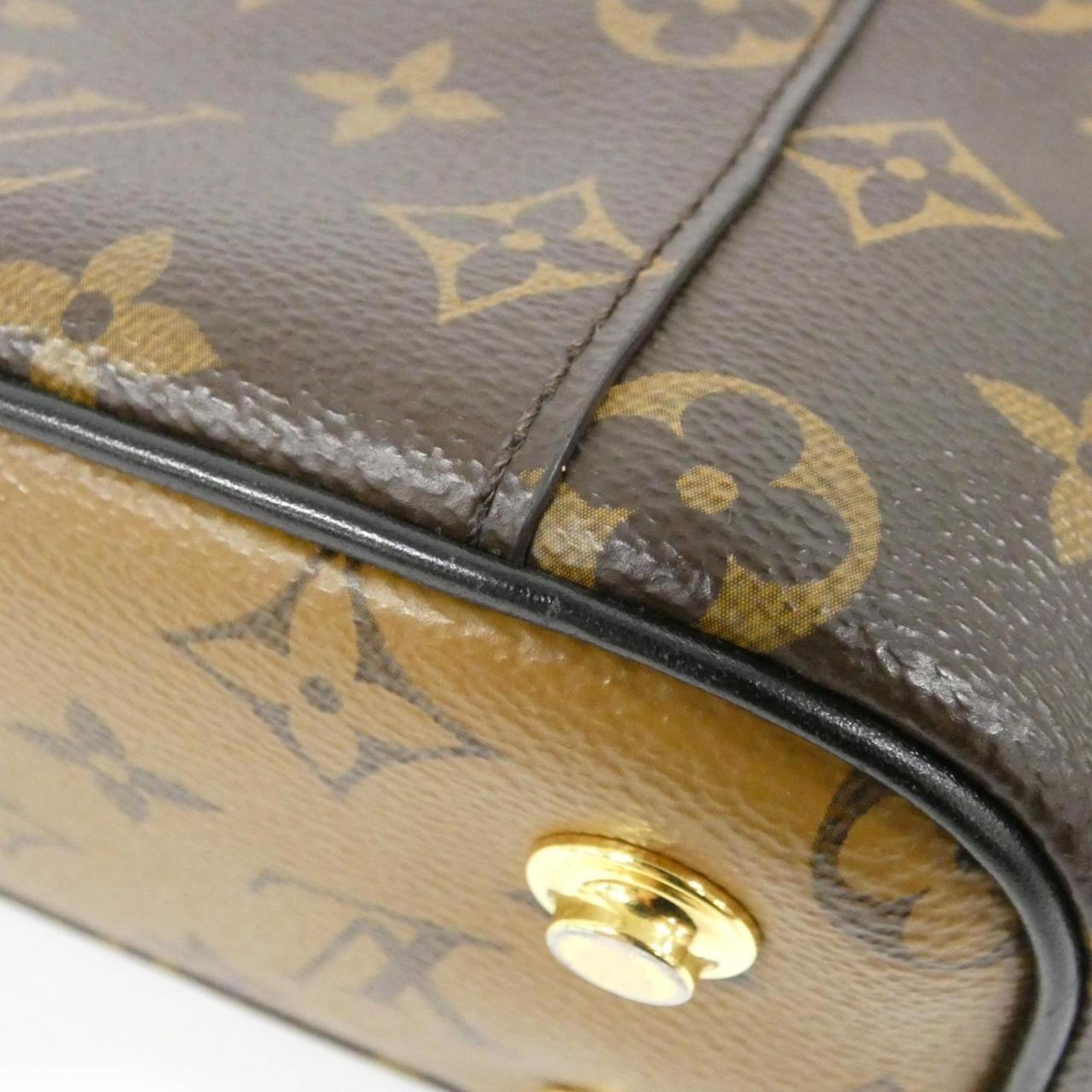 Louis Vuitton Marron Coated Canvas Handbag (Pre-Owned)