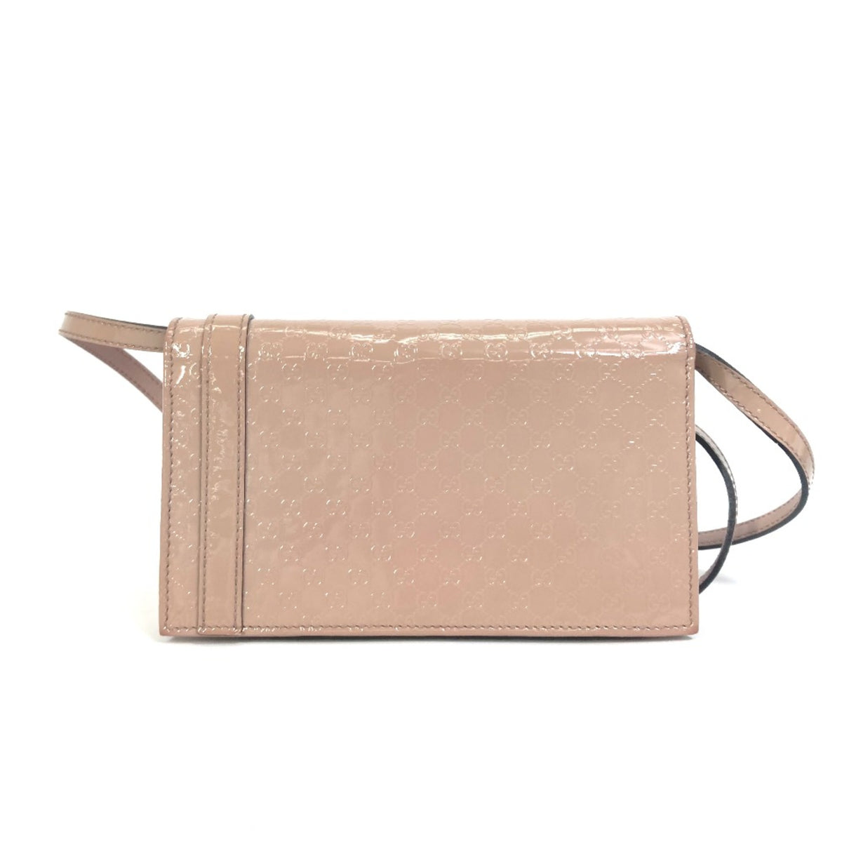 Gucci Beige Patent Leather Shoulder Bag (Pre-Owned)