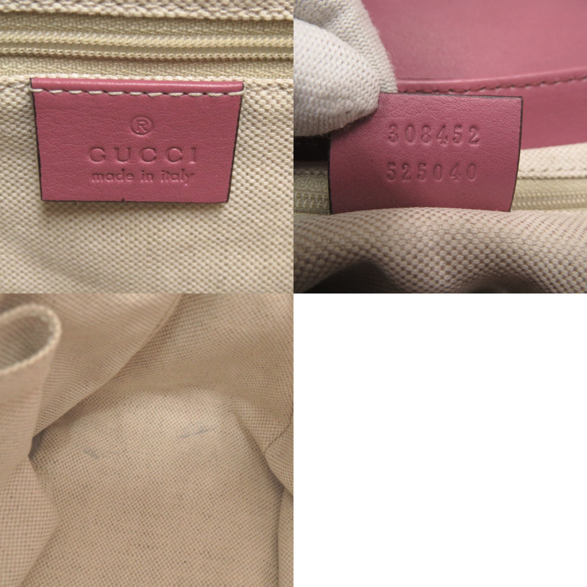 Gucci Pink Leather Shoulder Bag (Pre-Owned)