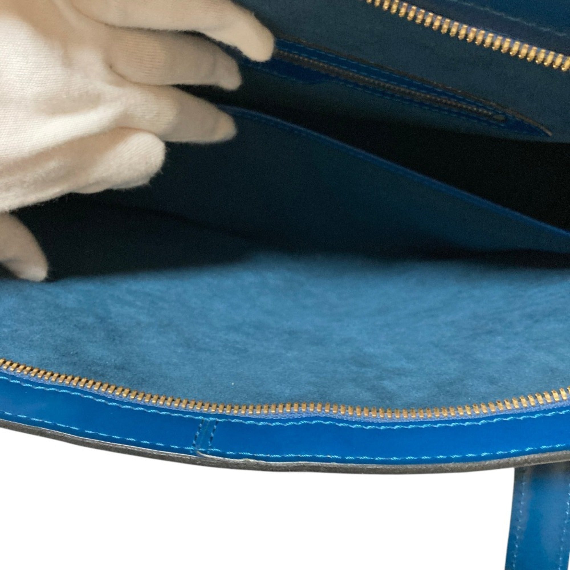 Louis Vuitton Epi Toledo Blue Epi Leather Tote Bag (Pre-Owned)