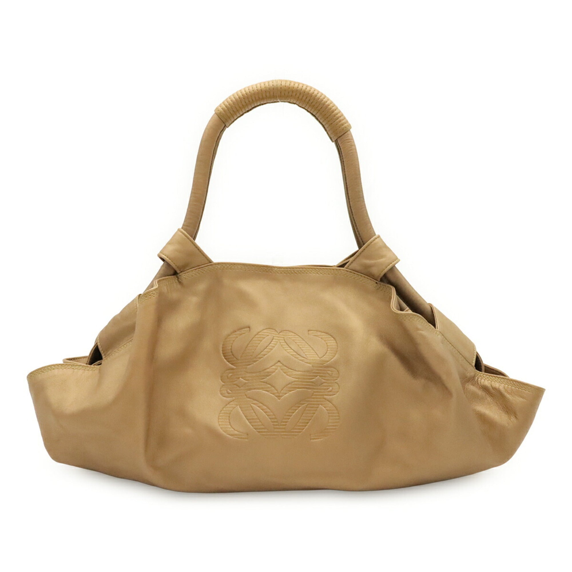 Loewe Champagne Gold Nappa Leather Handbag (Pre-Owned)
