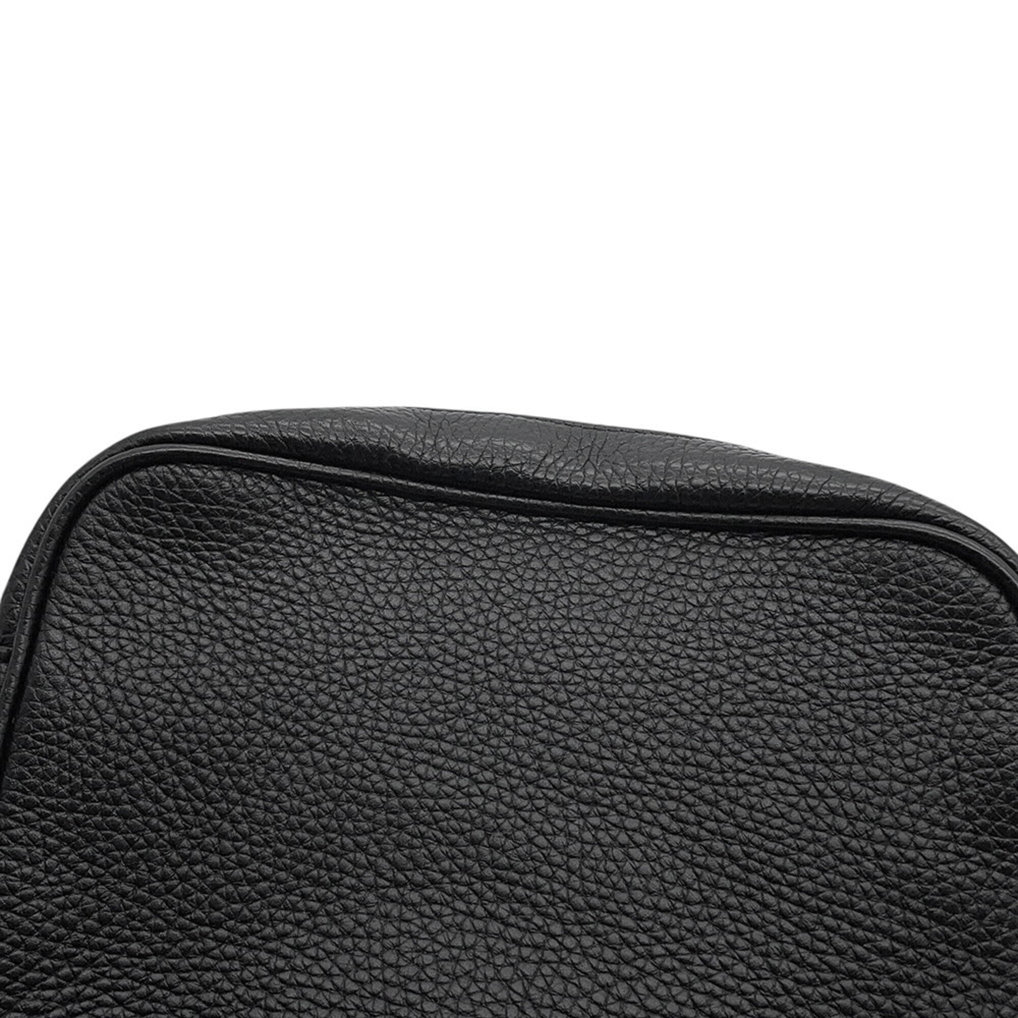 Gucci Soho Black Leather Handbag Shoulder Bag (Pre-Owned)