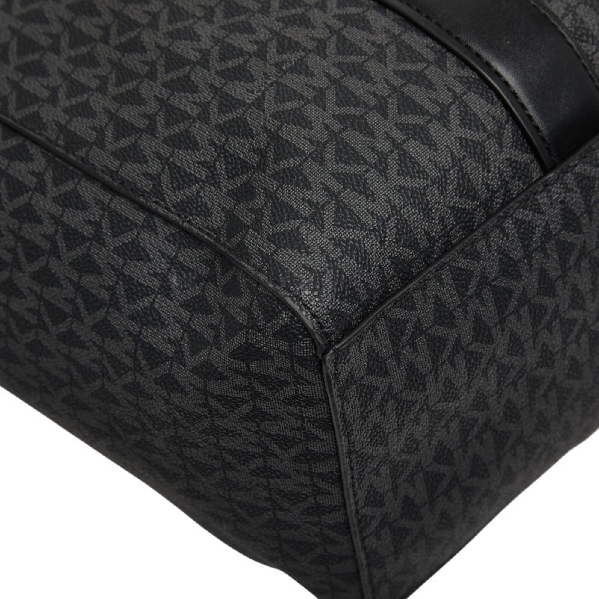 Michael Kors Black Pvc Leather Handbag Tote Bag (Pre-Owned)