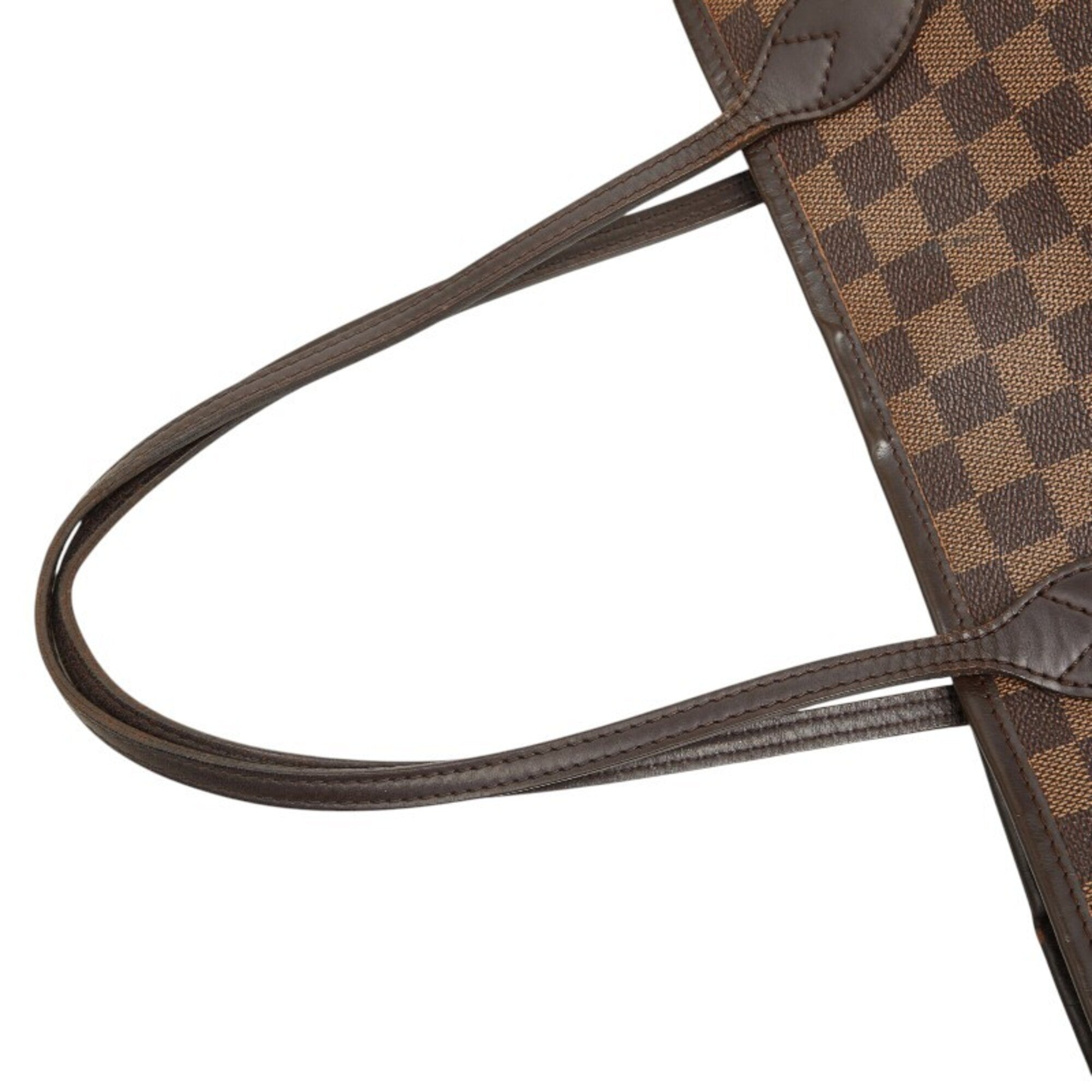 Louis Vuitton Brown Damier Canvas Pvc Leather Tote Bag (Pre-Owned)