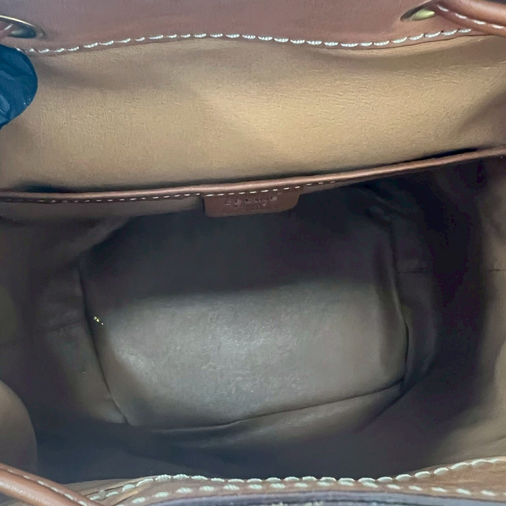 Celine Brown Leather Pvc Backpack (Pre-Owned)