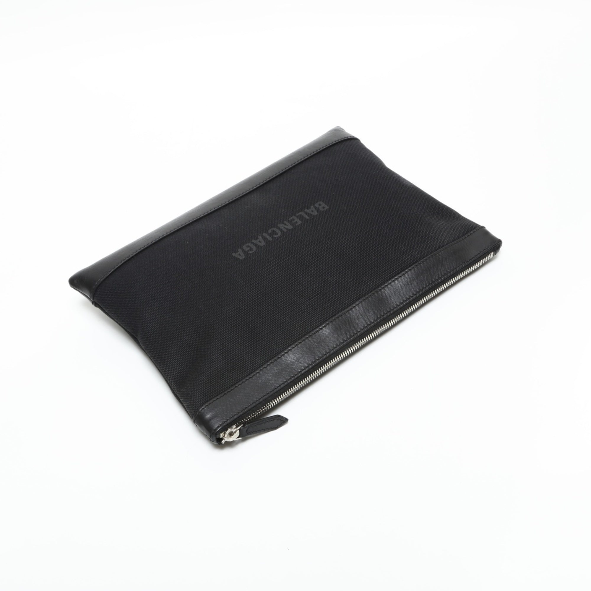 Balenciaga Black Canvas Clutch Bag (Pre-Owned)
