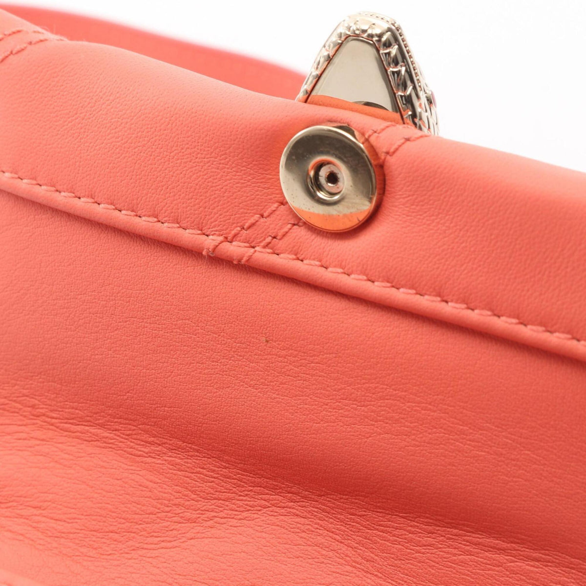 Bvlgari Pink Leather Handbag Shoulder Bag (Pre-Owned)