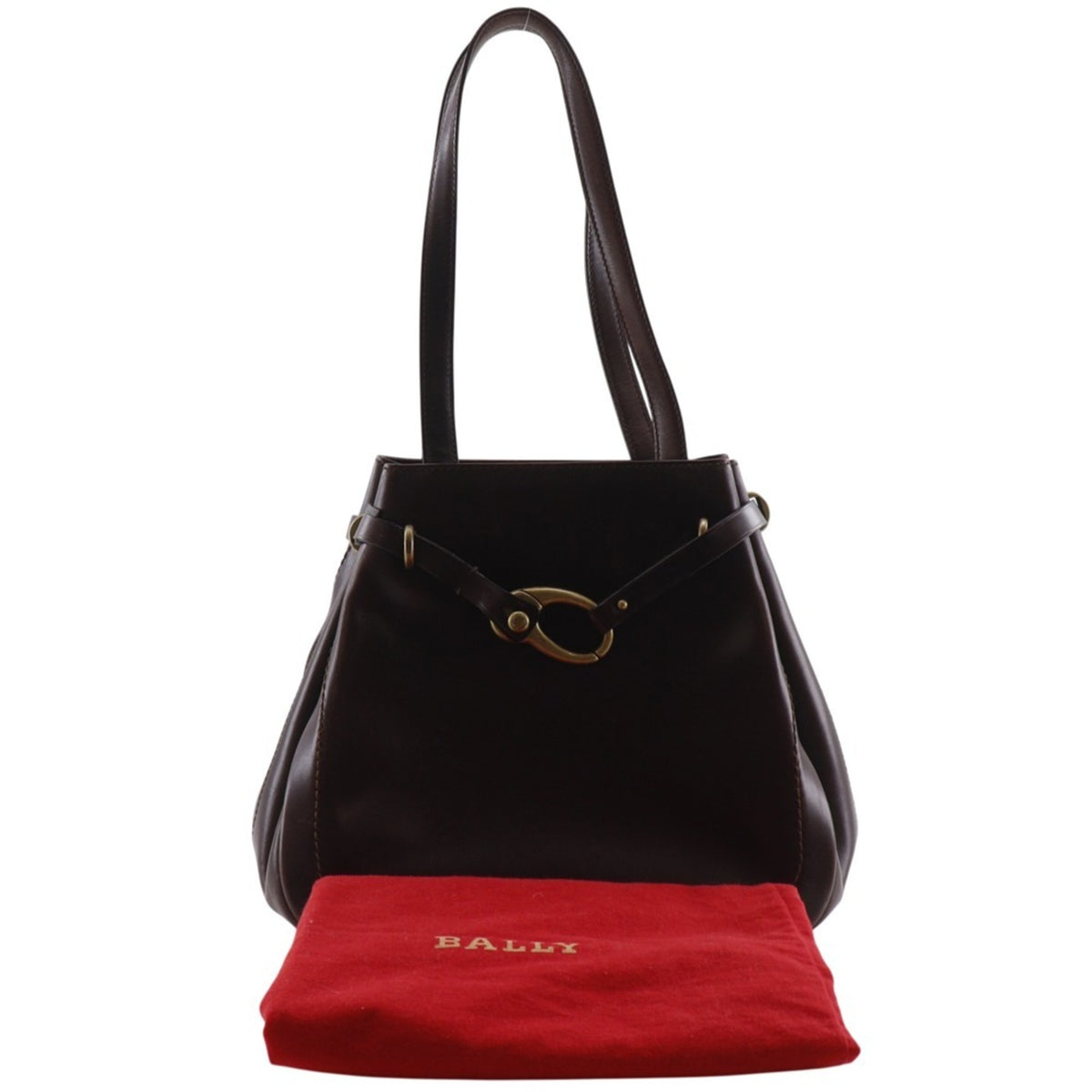 Bally Brown Leather Tote Bag (Pre-Owned)