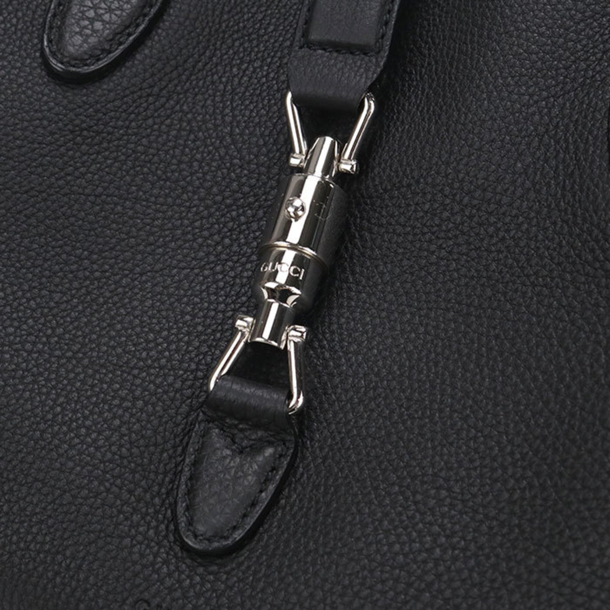 Gucci Black Leather Handbag (Pre-Owned)