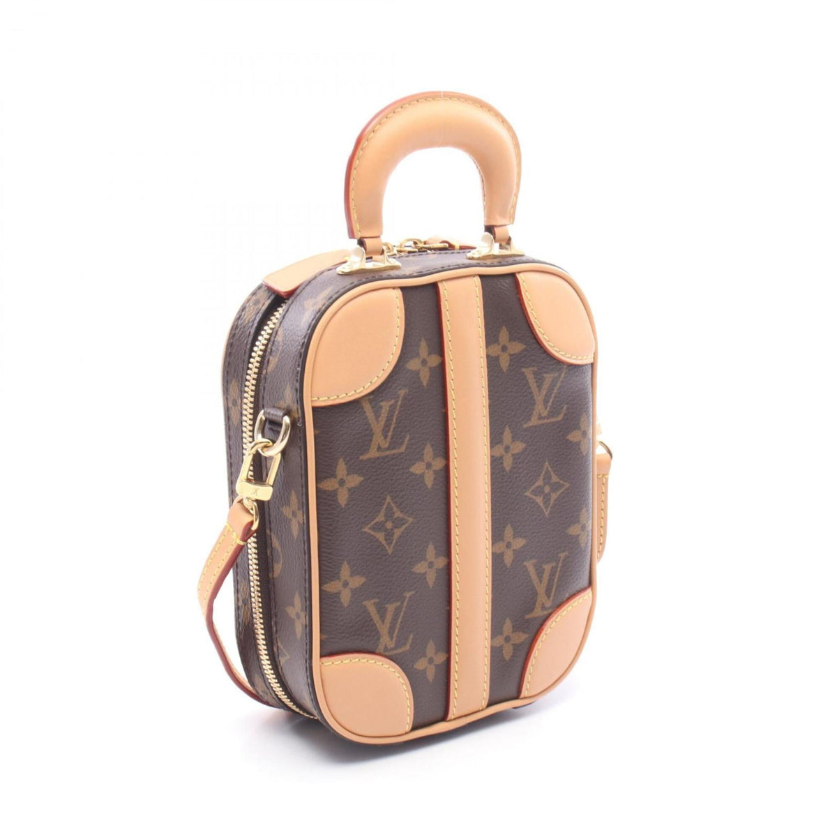 Louis Vuitton Brown Coated Canvas Monogram Pvc Leather Handbag (Pre-Owned)