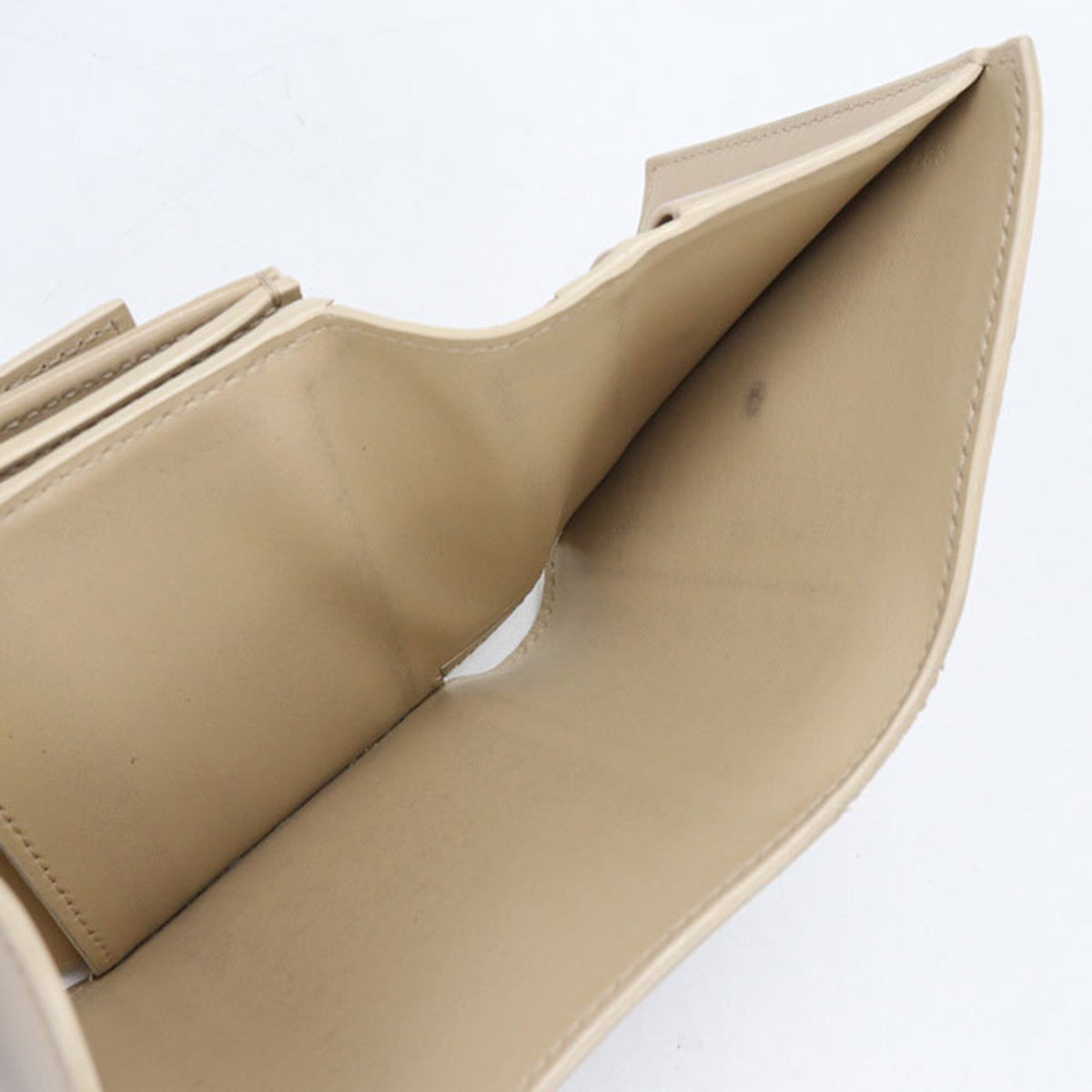 Celine Beige Leather Wallet (Tri-Fold) (Pre-Owned)